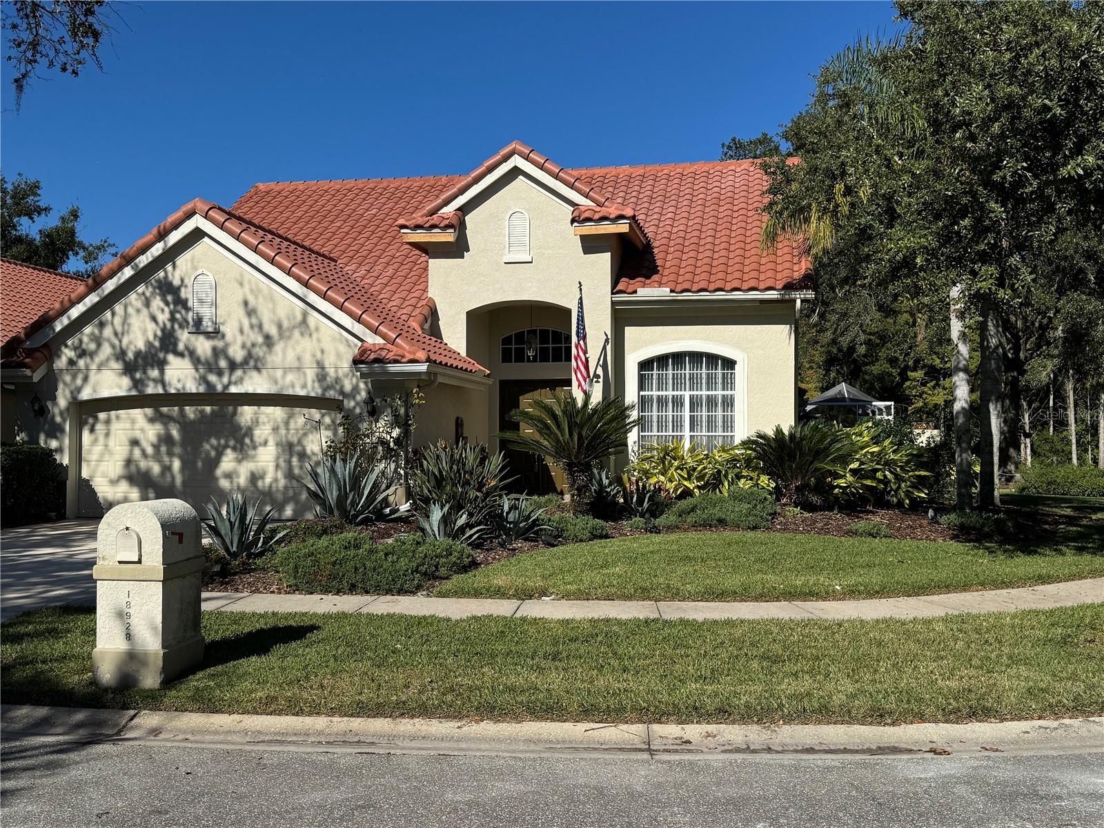 Discover refined living in the sought-after gated Cheval community, with this 4-bedroom, 3-bathroom home set on a premium cul-de-sac lot, offering serene pond views and a backdrop of the Cheval Golf Course.

Inside, soaring ceilings create a sense of openness from the moment you enter. A welcoming sitting room and adjacent dining area flow seamlessly into the kitchen, complete with stainless steel appliances, ample storage, and a breakfast nook overlooking the fairway. The living area is a showstopper, with a cozy fireplace as its focal point and remote-controlled blinds framing the views.

The primary suite is generous in size and features private access to the lanai, a spacious walk-in closet, and an ensuite bath with dual sinks, a soaking tub, and a dual shower-head shower. A large den/office and full bathroom are also located on the main floor. Upstairs, two additional bedrooms share a full bath, complemented by a versatile loft area ideal for a second living space.

Outdoors, enjoy tranquil evenings on the expansive lanai with an in-ground hot tub, lush landscaping, and beautiful pond and golf course views—perfect for sunsets. It’s not uncommon to see deer and other wildlife from the lanai, adding to the serene and natural setting. A new roof was installed in October 2025, and the HVAC system includes a 2-year warranty with a freshly replaced ultraviolet bulb in 2025 for improved air quality and peace of mind.

Cheval offers a wealth of amenities including a clubhouse, community pool, basketball and tennis courts, and a championship golf course, enhancing the lifestyle this home provides. With negotiable furnishings, this property combines comfort, elegance, and the security of a gated, amenity-rich community.

Don’t miss this opportunity to own a spectacular Cheval home—luxury, location, and lifestyle all in one!