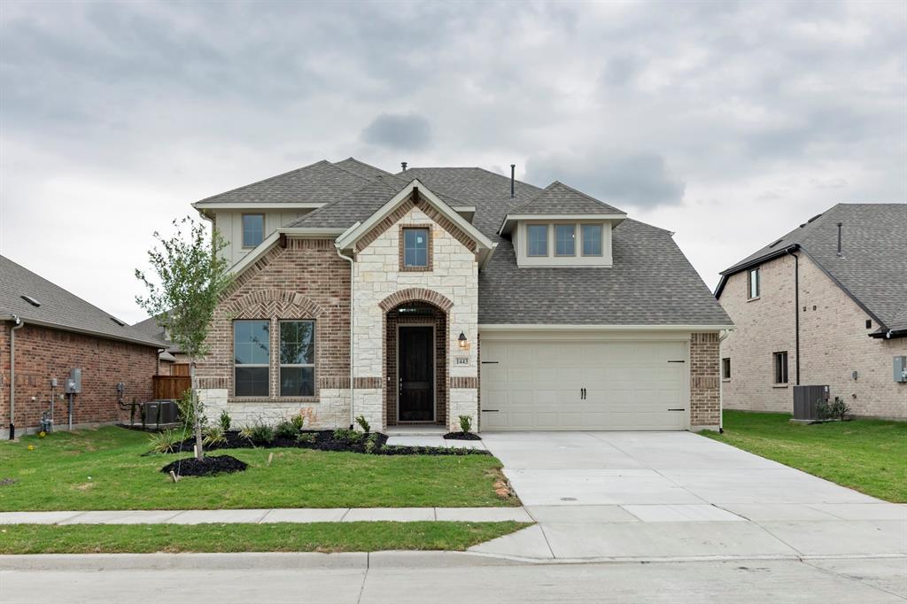 MLS# 21135632 - Built by Pacesetter Homes - Ready Now! ~ Step into this impressive 5-bedroom, 3.5-bath home designed for comfort and style. The open layout features a game room with open railing overlooking the family room, creating a bright and connected space. The deluxe kitchen includes 42 upper cabinets, quartz countertops, a large island with pendant lighting and pop-up outlet, plus smart storage with pull-out trash and pot and pan drawers. Enjoy premium finishes like brushed nickel light fixtures, satin nickel bathroom hardware, and a stainless steel appliance package. Additional LED disk lighting in the family and game rooms enhances the modern feel. Relax on the covered patio and appreciate the convenience of full gutters around the entire house. This home blends elegance, functionality, and thoughtful details for the ultimate living experience.Your Pacesetter Home comes equipped with a suite of smart features designed to enhance everyday living.-Ring Video Doorbell-Honeywell Smart T6 Thermostat for energy savings-WiFi-enabled Garage Door-Rainbird Wifi-capable Sprinkler System