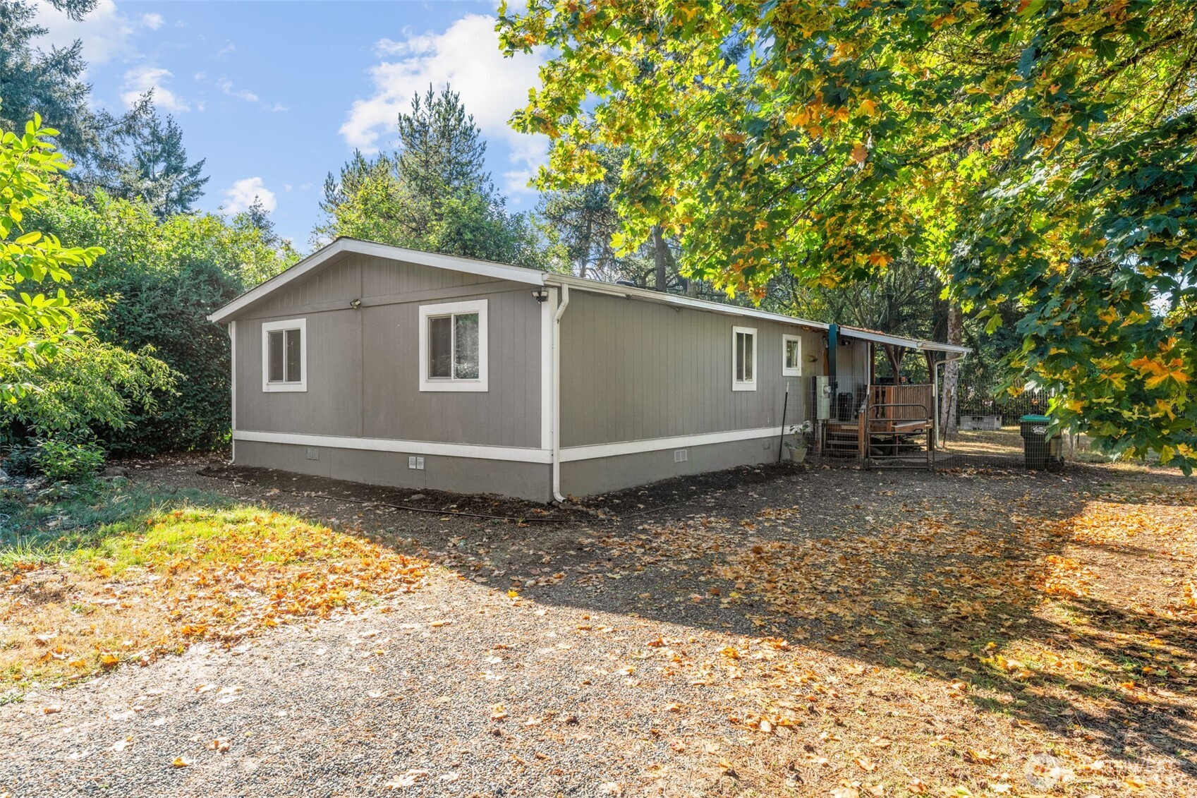 If you’ve been waiting for your chance to live in Nisqually Pines - welcome home! Seller is offering $5,000 towards your closing costs! This beautifully maintained 3-bed, 2-bath home blends comfort, style & space in a community designed for outdoor living. Situated on an oversized ¼-acre lot — on its own land — that extends beyond the fenced yard, you’ll enjoy room to roam! HOA perks include 2 playgrounds, private Nisqually River access for rafting & fishing, a clubhouse w/ BBQ areas, & a freshly resurfaced seasonal pool. Close to all that Yelm has to offer while living in a private neighborhood! Come see it today!