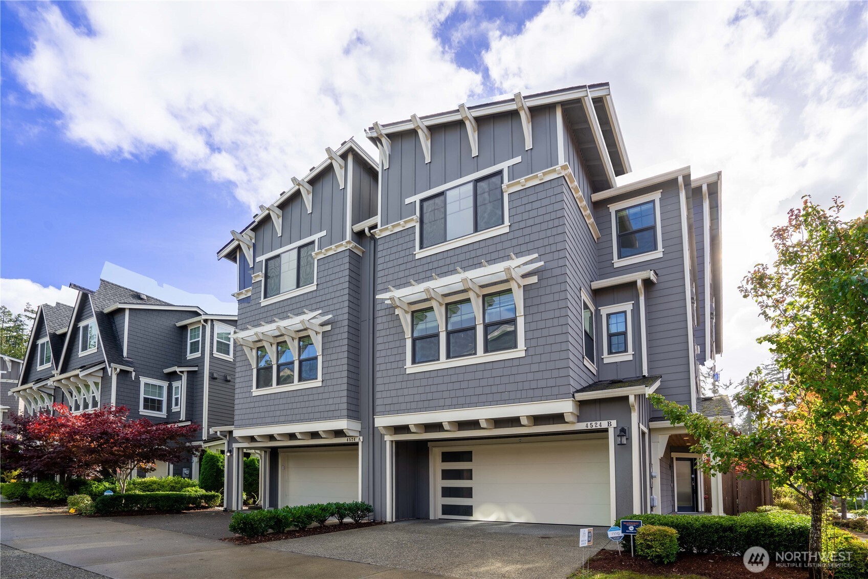 Welcome to this highly sought-after Toll Brothers community in Bothell! This stunning corner-lot home showcases extensive custom upgrades throughout. Enjoy an open-concept main floor with beautiful hardwoods and a chef’s kitchen featuring upgraded cabinetry, premium counters, and stainless steel appliances. Spacious living room and covered deck—ideal for relaxing or entertaining. The luxurious primary suite offers a thoughtfully designed custom closet. Flexible bonus room with private bath—perfect as a 4th bedroom. New carpet, central A/C, and fully fenced yard. Resort-style amenities include clubhouse, pool, trails, parks, and 50+ acres of preserved open space. Top-rated Northshore School District. Move-in ready!