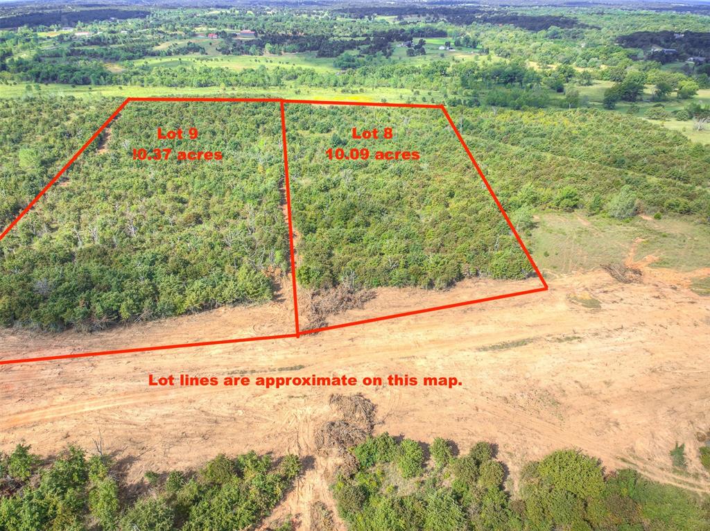 Welcome to Ridgeline Estates! Norman's newest private upscale development in East Norman at 140th and Cedar Lane Rd. Each of these 28 lots ranging in size from 10 to 20 acres have incredible character with gently rolling hills, oak and pecan trees. This lot has 10.09 acres with an incredible view looking west.  The elevation change is a gentle slope of about 50 feet from Baxter Lane to the west end of the lot.  Evenings watching sunsets and the abundant local wildlife will make lasting memories at each of these wonderful homesites. This private development won't have streets completed until December, but we are making lots available now. OEC will bring electric up all the streets at no charge and provide High Speed Fiber internet. Come take a tour and pick out your future homesite. Horses allowed. Lot prices ranging from $12,500 to $20,000 an acre.