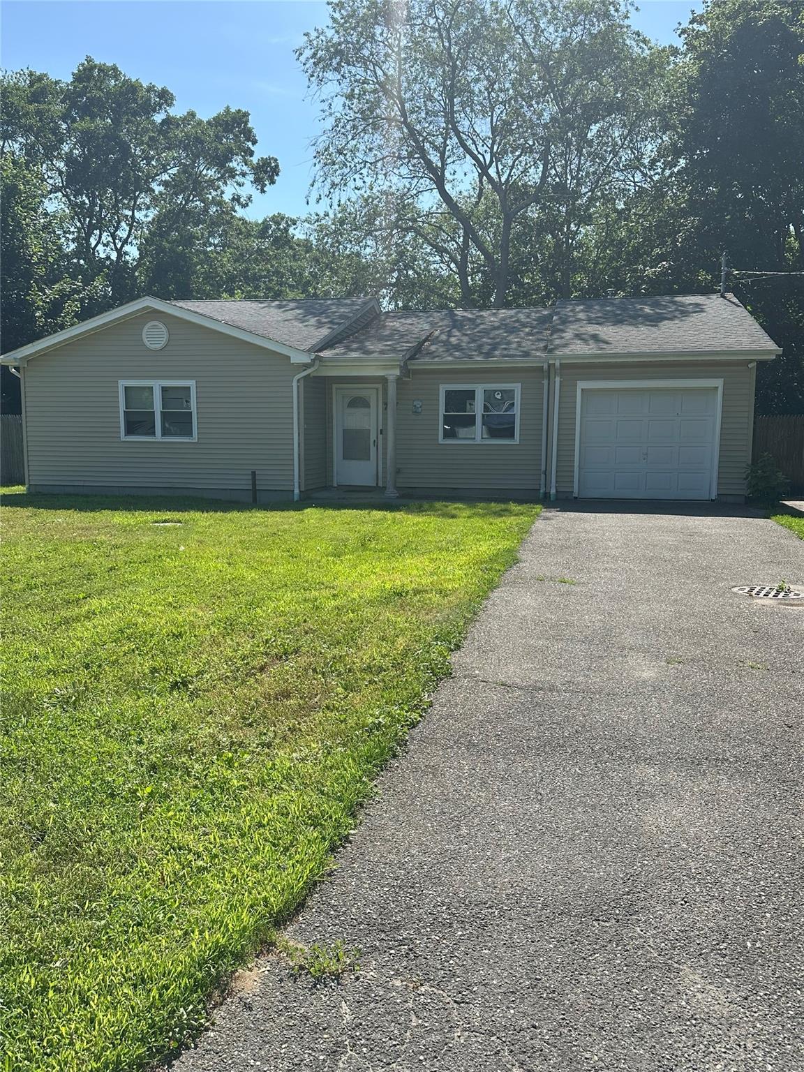 $5,000 PRICE REDUCTION! 
Great Starter Ranch House for 1st Time Buyer with 1,308 Square Feet in Excellent Condition. Walk into Living Room Open to Large Kitchen / Dining Room with Door into Backyard and Attached 220 Square Foot Garage with Boiler Room. Half Bath and Bedroom Off of Living Room, Stackable Washer and Dryer in Hallway Next to Primary Bedroom, 3rd Bedroom and Full Bath with Tub. Fenced Property Size of 80' x 100'. Low Taxes of $7,406. Gas Hot Air Heat. 
Buyer Must Comply with the Following Conditions: * Buyer's GROSS Income Must be Below 80% of the Established Suffolk County Income Based on Family Size per this Chart: Income Range % of Median: 80% 1 Person: $92,230 2 Persons: $105,500 3 Persons: $118,700 4 Persons: $131,900 5Persons: $142,450 6 Persons: $153,000 7 Persons: $163,5508 Persons: $165,050 and Buyer Must Live in the House for a Minimum of 5 Years.

When Submitting an Offer, Buyer Must Include 2 Years of Tax Returns and Last Month of Wage Statements - 4 if Weekly, 2 if Biweekly.