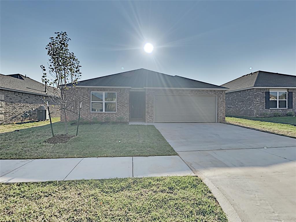 Welcome to this very nice, spacious 4-bedroom, 2-bathroom home located in the Mustang school district. As you step inside, you'll be greeted by beautiful wood look flooring that adds a touch of elegance to the space. The primary suite boasts an attached private bathroom and large walk-in closet, ample storage for all your belongings. The spacious kitchen features a large island, perfect for meal preparation and entertaining guests. With an open concept design, the home offers a seamless flow between the kitchen, dining area, and living room, creating a warm and inviting atmosphere. Whether you're hosting a dinner party or enjoying a quiet evening at home, this house provides the perfect setting. Schedule a showing today and experience the comfort and convenience this home has to offer. Pets case by case.Tenant is responsible for refrigerator, microwave, washer, and dryer.Gas range and dishwasher are included.All residents are enrolled in the Resident Benefits Package (RBP) for $45.00/month which includes renters' insurance, credit building to help boost your credit score with timely rent payments, $1M Identity Protection, HVAC air filter delivery (for applicable properties), our best-in-class resident rewards program, and more! If you already have renter’s insurance, upon acceptance that it meets all lease requirements, the RBP would be $31.05/month. More details upon application.