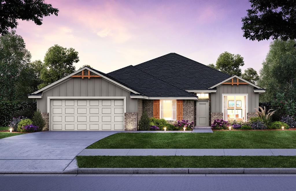 Act Fast—Newport Under Construction! Don’t miss your chance to reserve this 4-bedroom, 2.5-bath home and choose your interior finishes. Perfectly located near OU, Lake Thunderbird, and Sooner Mall, it’s designed for modern living and everyday comfort.The open living area flows seamlessly into a chef’s dream kitchen with custom wood cabinets, stainless steel appliances, 5-burner gas range, large island, corner pantry, under-cabinet lighting, and wood-look tile throughout.Retreat to the private primary suite with garden tub, tiled shower, and raised vanity, while three additional bedrooms, a built-in tech area, and a mud bench offer functionality for busy lifestyles. Tankless water heater ensures endless hot water and efficiency.Step outside to the covered patio and generous backyard in Bellatona’s friendly community with a playground. Homes at this stage sell fast—secure yours today!