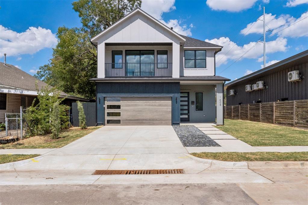 This stunning Oklahoma City residence showcases a seamless blend of timeless traditional elements and clean, contemporary design, creating a home that is both sophisticated and exceptionally livable. Thoughtfully designed for refined functionality, everyday comfort, energy efficiency, and long-term value, this remarkable property offers 4 spacious bedrooms, with the luxurious primary suite conveniently located on the main level and three additional bedrooms upstairs, a second living area, along with 2 full bathrooms and a convenient powder bath on the main level, plus a front facing office! The interior is defined by exceptional craftsmanship and custom finishes, including solid wood custom cabinetry, stainless steel appliances, and beautifully crafted granite countertops. The private primary suite provides a luxurious retreat, featuring an elegant ensuite, with double vanity sinks, a relaxing soaking tub, and a beautifully appointed custom walk-in shower with floor to ceiling tile . The adjoining custom-designed walk-in closet was thoughtfully created to maximize both organization and style. A tankless water heater adds energy-efficient performance and on-demand hot water, further enhancing the home's modern functionality. Upstairs, the three additional bedrooms are complemented by a large second living and entertainment area, creating an ideal space for family living, guests, or entertaining. The balcony offers sweeping views of downtown Oklahoma City, providing a spectacular backdrop both day and night. Whether envisioned as an intimate family residence or an impressive home designed for entertaining on a larger scale, this property delivers an exceptional combination of style, comfort, craftsmanship, and versatility. Homes offering this level of intentional design, quality construction, energy-conscious features, and proximity to the heart of Oklahoma City are truly rare, presenting a special opportunity to own a residence that stands apart from the ordinary.