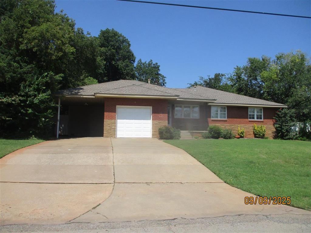 Great location!  This charming cottage offers three full bedrooms, one secondary with adjacent flex room, and two full baths (primary has shower & guest has tub/shower).  Kitchen features a built in oven & cook top with granite counter tops.  Hardwoods throughout (refinished in 2024); tile in bathrooms (2022).  Both bathrooms have been remodeled in last five years.  Other improvements are newer windows (2012), interior doors + hardware, plumbing hardware, wall + ceiling texture (no popcorn), & paint; exterior wood/trim replaced with Hardie  (2025) Small storage area on north side of carport.