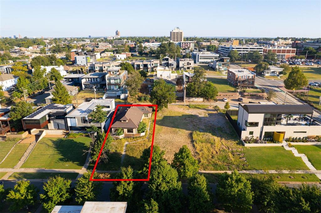 Developer's Dream or Homeowner's Haven! .161 acre lot MOL located in the heart of Downtown OKC in the SOSA district. There are 3 contiguous lots available individually or purchase all 3! (other mls numbers 1195863 and 1195844) Downtown Oklahoma City is undergoing significant urban development, driven by public and private investment aimed at creating a vibrant, walkable/bikeable urban core with amazing eateries, entertainment and shopping. Land like this is being rapidly bought up for residential single family construction as well as private developments such as mixed-use residential towers. Zoned DTD-1, or Downtown Transitional District Limited, a variety of commercial, industrial, and residential uses are permitted, subject to special design review to ensure consistency with the area's unique aesthetic. Get in on the ground floor of the revitalizing of downtown OKC NOW! Home is dilapitated, no utilities on. List price is based on land value.