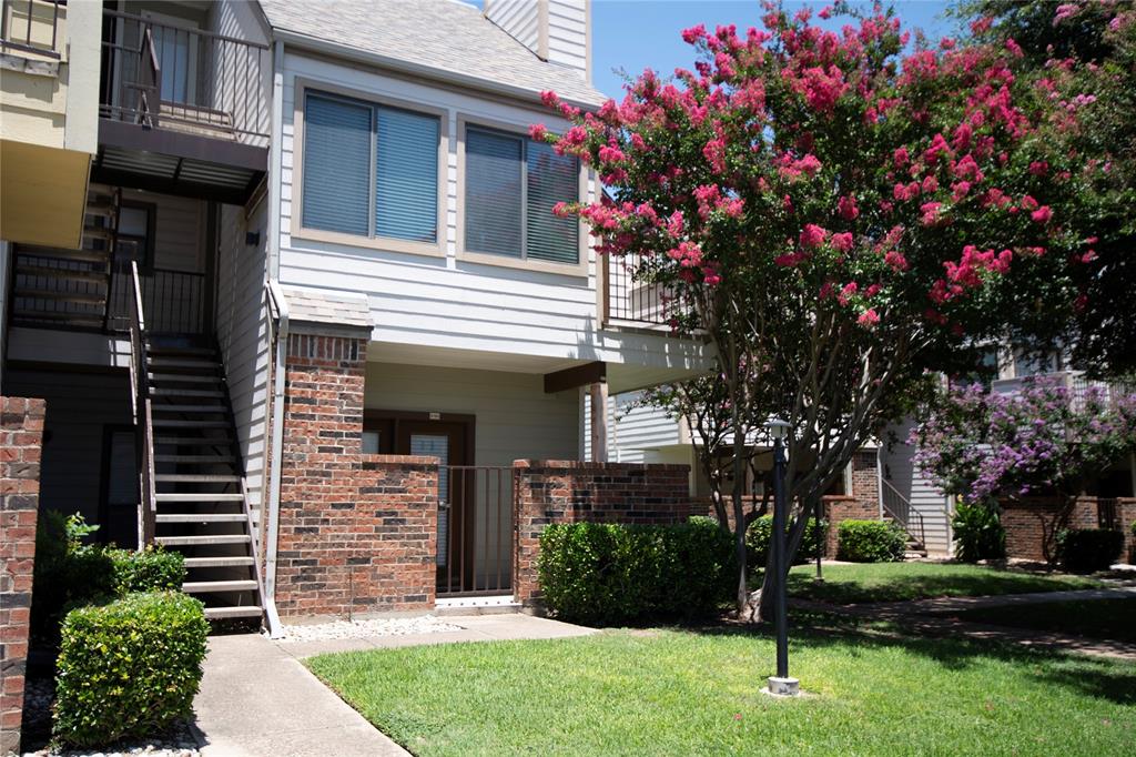 Fantastic condo near the Cultural District. Ready for new tenants! The unit offers a private balcony that is great for relaxing. Living area features hard surface flooring, fireplace, ceiling fan, and lots of windows making the room light and bright. Split bedrooms for privacy, upstairs bedroom has separate entrance from outside, perfect for roomates, walk-in closet, and double sinks in bathroom. Refrigerator and stacked W&D are included. The property has a beautiful pool area and perimeter fencing, and security gate. Owner pays HOA fees and water, so tenants get to enjoy the full amenities. Access fees may be applicable. Application fee $50 per adult. Up to 2 pets allowed, less than 40lbs each. NO cats. The complex is ideally located within walking distance to the 7th Street shopping and nightlife, the Museum District and UNTHSC. Property is very clean and available for immediate move in.