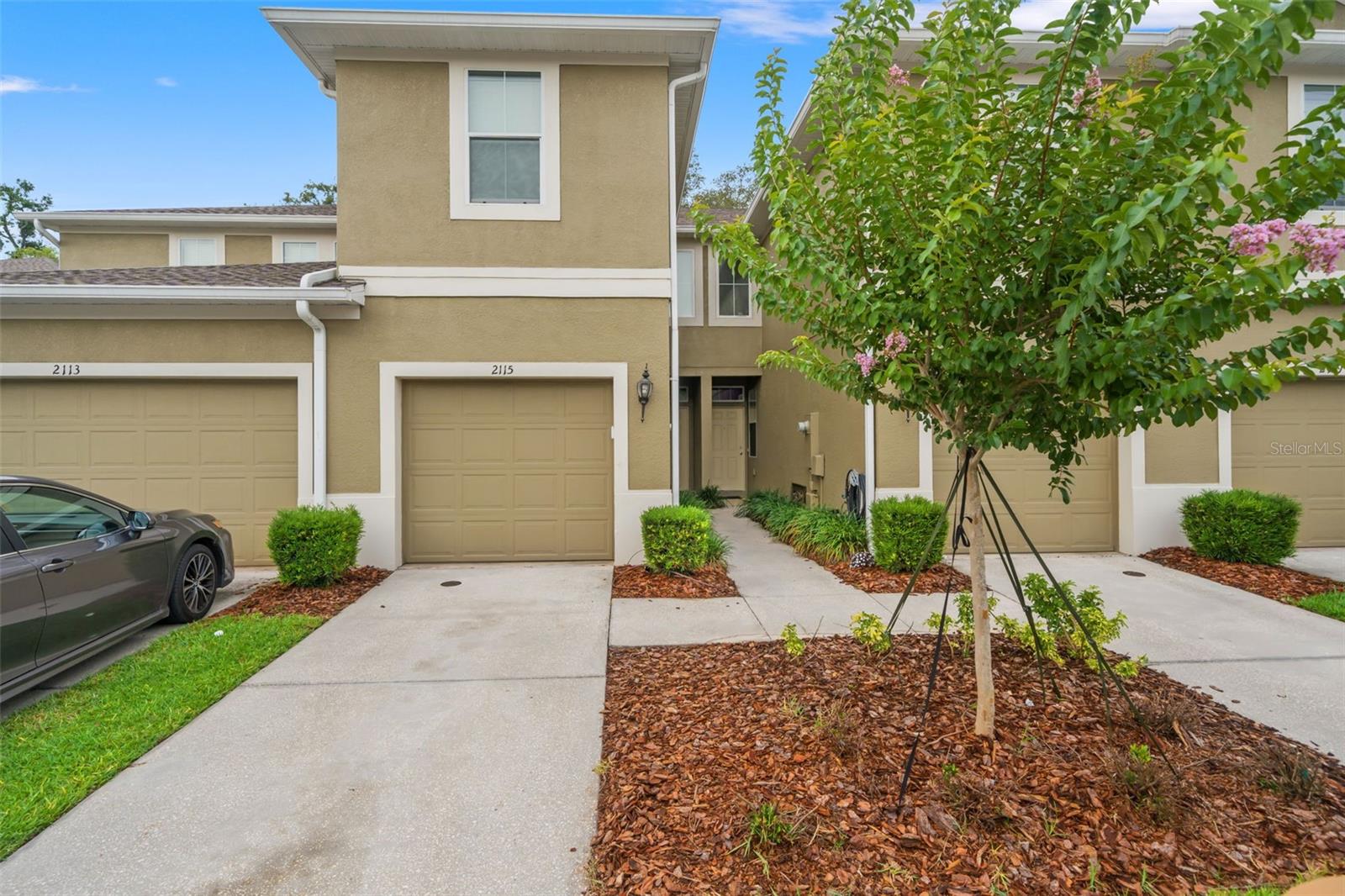 One or more photo(s) has been virtually staged. Welcome to 2115 Broadway View Drive in Brandon, Florida. A beautifully maintained 3-bedroom, 2.5-bath townhome offering low-maintenance living in a convenient location with quick access to major highways, shopping, dining, and everything the Tampa Bay area has to offer. Inside, you'll find a bright and functional layout featuring an updated kitchen with stone countertops,  new stainless steel appliances, and ample cabinet space. The open-concept living area provides the perfect space for everyday living. Upstairs, the spacious primary suite offers a private retreat with an en-suite bathroom and generous closet space. Two additional bedrooms and a full bath provide flexibility for guests, a home office, or growing households. For added peace of mind, enjoy a new A/C unit, new water filtration system and additional updates throughout. Step outside to enjoy the screened lanai, an ideal spot for morning coffee, evening relaxation, or enjoying Florida's beautiful weather. Residents enjoy access to desirable community amenities, including a pool, clubhouse, and fitness center. With easy access to I-75, I-4, and the Selmon Expressway, commuting to Tampa, Riverview, Lakeland, or MacDill Air Force Base is simple and convenient. If you're searching for a move-in-ready townhome in Brandon with updated finishes, community amenities, and an unbeatable location, this home is a must-see!