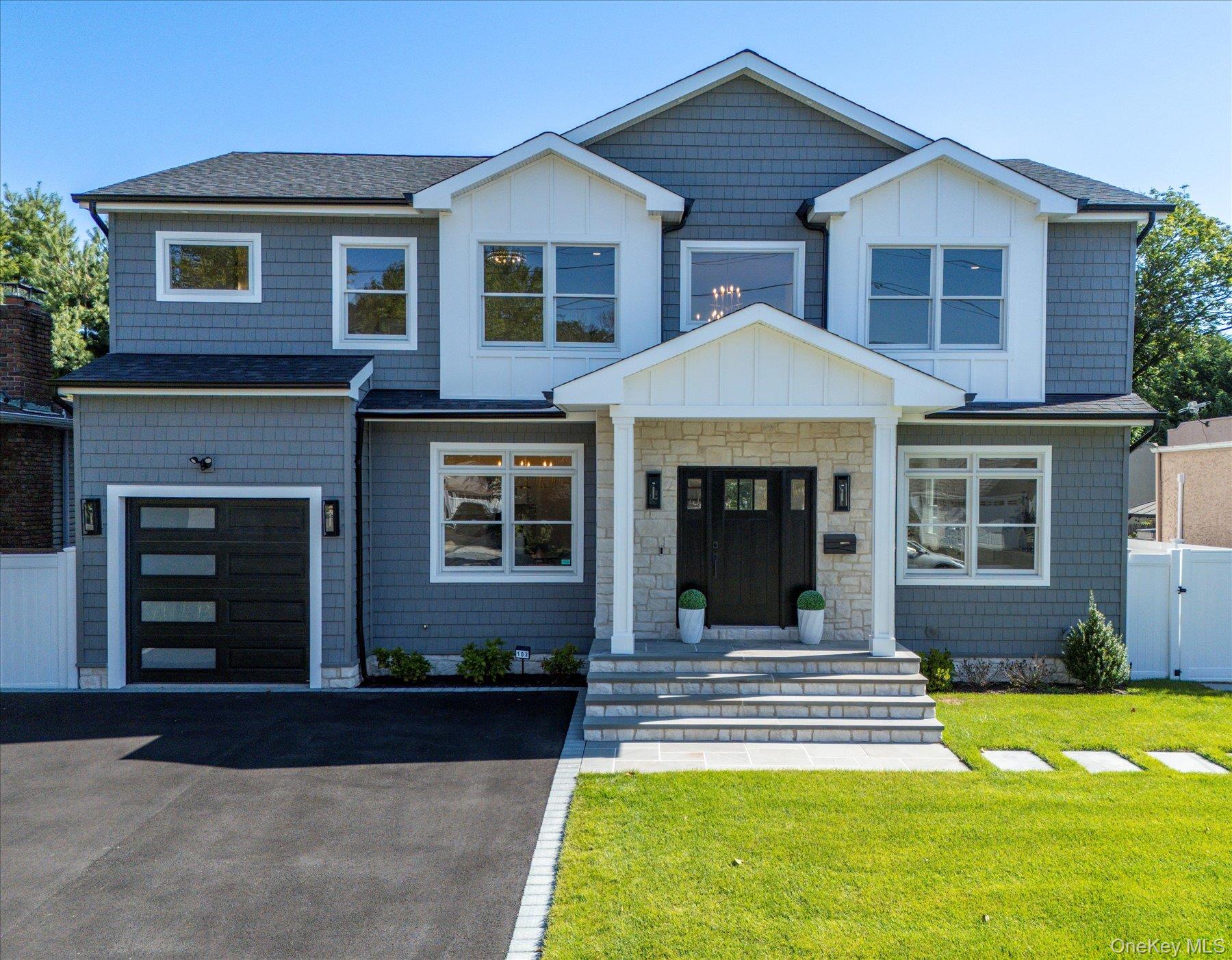 Welcome to this exceptional new construction located in the heart of Merrick!  Flooded with natural light and top-tier craftsmanship, this beautiful home was perfectly designed to fit your lifestyle.  Featuring 5 spacious bedrooms, 4 spa-like full baths and a fully-finished 1200sf lower level, this meticulously designed home was curated with today’s discerning homeowner in mind.  Once you enter the impressive double-height foyer, you will experience the open-concept layout offering an inviting flow between living spaces for effortless entertaining. Some of the many high-end finishes include 6” White Oak hardwood floors, coffered ceiling in dining room, expertly crafted moldings, stone-surround gas linear fireplace, and a Chef’s Kitchen that would make any family chef proud.  Embracing functionality with elegance, the heart of the home features quartz countertops, professional-grade appliances including two ovens, large dining island and a ceramic farm sink. A Private bedroom/office and full bathroom are situated away from the entertaining spaces on the first level.  Ascending to the second level, your Primary Suite becomes your Private Sanctuary featuring a generous walk-in closet,  designer Wet Room with two rain shower heads, soaking tub, heated floors, double vanity and a bidet toilet in the water closet. This Spa Experience is enhanced by impressive floor-to-ceiling tile, as is the case with every bathroom.  Along with three other bedrooms, completing the second level is an oversized linen closet and full-sized laundry room outfitted with custom cabinetry, stainless steel sink and LG front load washer and dryer.  The Finished lower level goes above and beyond with wide plank wood-grain ceramic tile offering beauty and easy maintenance, full bathroom and outside entrance to the rear yard.  Other features include Andersen 400 Windows, Chandelier Lift, Central Vac, Tankless Navien Boiler,  4-Zone Irrigation System, 4-car Driveway, Large Pavered Rear Patio and Fully-Fenced Property with 2 Gates.  Conveniently located near LIRR, Shopping and Dining.