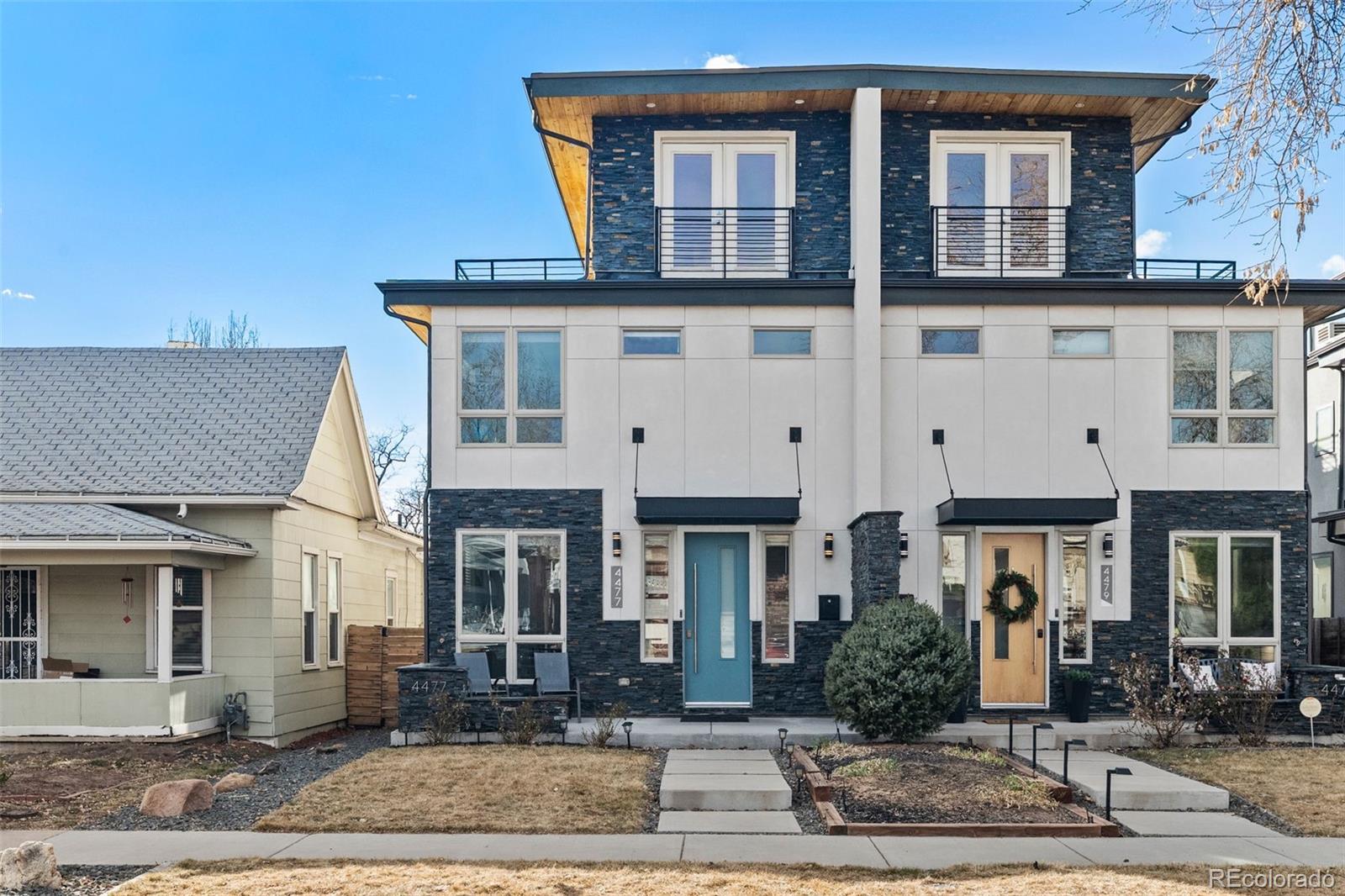 Incredible open-concept living in the heart of Berkeley, just blocks from the vibrant shops and dining of Tennyson Street. This 4-bedroom home has been meticulously maintained, featuring recently refinished hardwood floors, brand-new 4th Gen Nest Thermostats, and modern finishes throughout. The main level offers a spacious living area and a stunning kitchen anchored by a large quartz island, while dramatic sliding doors open to a completely landscaped backyard sanctuary highlighted by beautiful Lilac trees. Upstairs, the expansive primary retreat impresses with a spa-like five-piece ensuite bathroom and an oversized walk-in closet featuring a full custom closet system for ultimate organization. The finished basement adds even more versatility with two additional bedrooms and a large family room, ideal for guests or a home office. For sunset lovers, the private rooftop deck provides stunning west-facing sweeping Mountain Views. A true standout is the oversized two-car garage, which comes fully equipped with a Level 2 EV car charger and a massive attic storage loft, providing rare and valuable space for all your gear. Located just minutes from downtown Denver and Boulder with quick access to the mountains, this home truly offers the best of city living and outdoor adventure. Come experience one of Denver’s premier neighborhoods and make this exceptional townhome your own.
