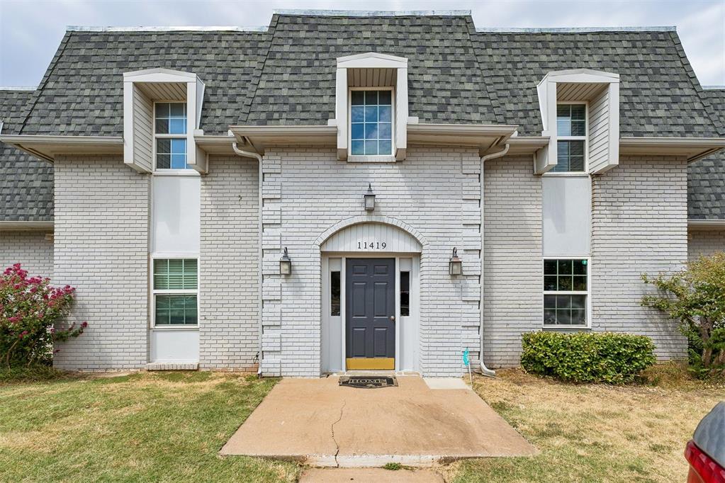 Convenience is built in! Tucked toward the back of the community for extra distance from street noise, this charming 2-bedroom, 1.5-bath upstairs condo keeps day-to-day life simple. HOA dues cover exterior maintenance, exterior insurance, and water/sewer/trash, so there's one less thing on your plate. You'll have an assigned parking space plus plenty of visitor parking, and the building's covered entry keeps you out of the weather on the way in. Step through your private condo entry into an open living and dining space filled with natural light, with a sliding door out to the balcony. The primary bedroom has a full bath attached that's also accessible from the hall for the second bedroom to use, plus there's a half bath for guests and full-size, in-unit laundry. The Barrington sits just south of Quail Springs, with easy access to the turnpike and Highway 74 for a fast commute nearly anywhere, and it's close to shopping and dining at Quail Springs, Chisholm Creek, and The Village. Come see this cute condo for yourself!