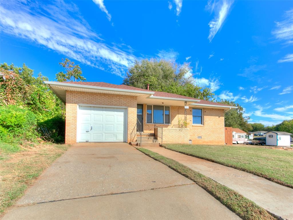 Who says you can't have affordable housing in 2025?! This corner lot property has even had some upgrades for it's new owner! The original hardwood floors have been refinished to a 10; the bathroom has new modern tile with a new vanity never been used before.  New paint, light fixtures and a cool feature wall in your master bedroom makes this home more then move in ready.  HVAC only 1 year old, fenced back yard for the fur babies and cozy covered porch for you to enjoy your morning coffees on.  Cheaper than rent these days, come check this one out and get the Uhaul ready!