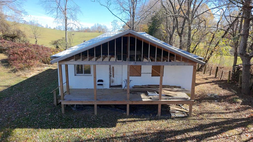 In town, but out of the way! Tucked in a picturesque, quiet corner near Downtown Abingdon, this property is full of potential. With a newer roof, newer decks, and considerable demolition work already completed, this property is ready to be restored and transformed into a wonderful home. Located in town but boasting peaceful country views with large outdoor spaces, this home, once restored, would make for an ideal investment property or a peaceful permanent home. Don't let this opportunity pass you by!