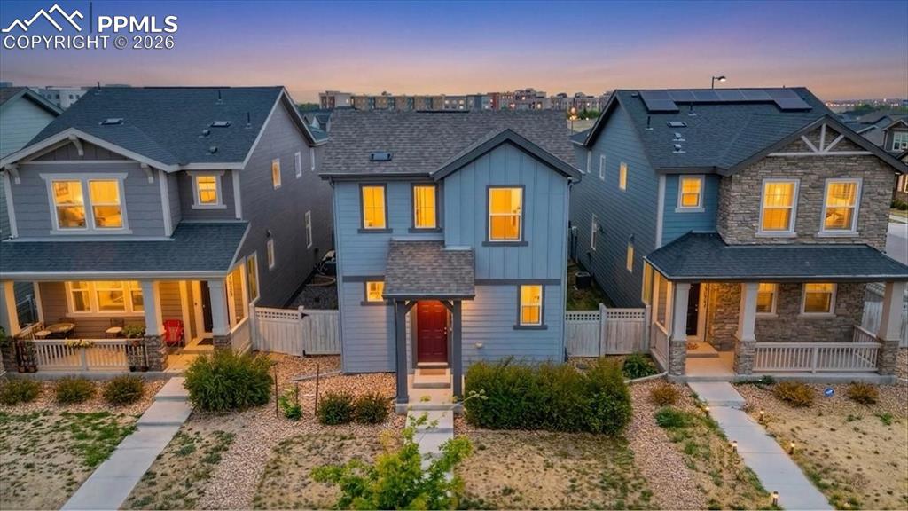 This charming 4-bedroom, 3-bathroom home offers a versatile and sophisticated layout, making it an exceptional find for both modern homeowners and savvy investors. The main level is designed for effortless living, anchored by an open-concept kitchen featuring premium granite countertops and an expansive island. This central hub flows seamlessly into the dining and living areas, creating an inviting atmosphere for hosting company. For those working from home, a generously sized private office provides a quiet space for productivity, while a conveniently located powder room and a functional mudroom off the garage add to the home's thoughtful efficiency. The second floor is equally well-planned, featuring a bright, naturally lit hallway that connects the private living quarters. The expansive primary suite serves as a true retreat, boasting a spacious layout and an ensuite bath complete with a double vanity, standing shower, and private water closet. Three additional well-proportioned bedrooms share a full bath, while the second-floor laundry room offers ultimate convenience by keeping chores close to where they are needed most. Beyond the home’s interior, the location is a standout feature for those who value connectivity. Situated just minutes from local coffee shops, diverse dining options, and premier shopping, the property also offers quick access to the airport for easy travel. With its blend of cozy charm and modern amenities, this home is a testament to functional design in a prime location. Schedule your showing today to experience this perfect setup firsthand.