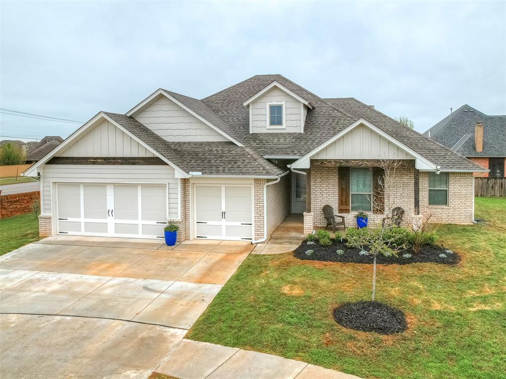 Welcome to 5813 NW 159th St., a stunning 4-bedroom, 2.5-bath home featuring the popular Homes by Taber “Hazel” floor plan. Offering 2,000 sq. ft. of smart, functional living space, this move-in-ready home shines with thoughtful upgrades throughout.

The upgraded kitchen is a showstopper with never-used double ovens, quartz countertops, and abundant cabinetry—perfect for chefs and entertainers alike. The open-concept layout flows effortlessly into the bright living and dining areas, creating an inviting atmosphere for family and friends.

Relax in the spacious primary suite with a spa-like bathroom, or enjoy the outdoors year-round on the covered patio with an outdoor fireplace and TV hookup.

Additional features include a 3-car garage with storm shelter, Smart Home technology, whole-home air filtration, Rinnai tankless water heater, and R-44 insulation for comfort and efficiency.

This beautiful, energy-efficient home offers modern style, comfort, and peace of mind—all in Edmond’s desirable Still Meadows neighborhood and The highly rated Deer Creek schools.