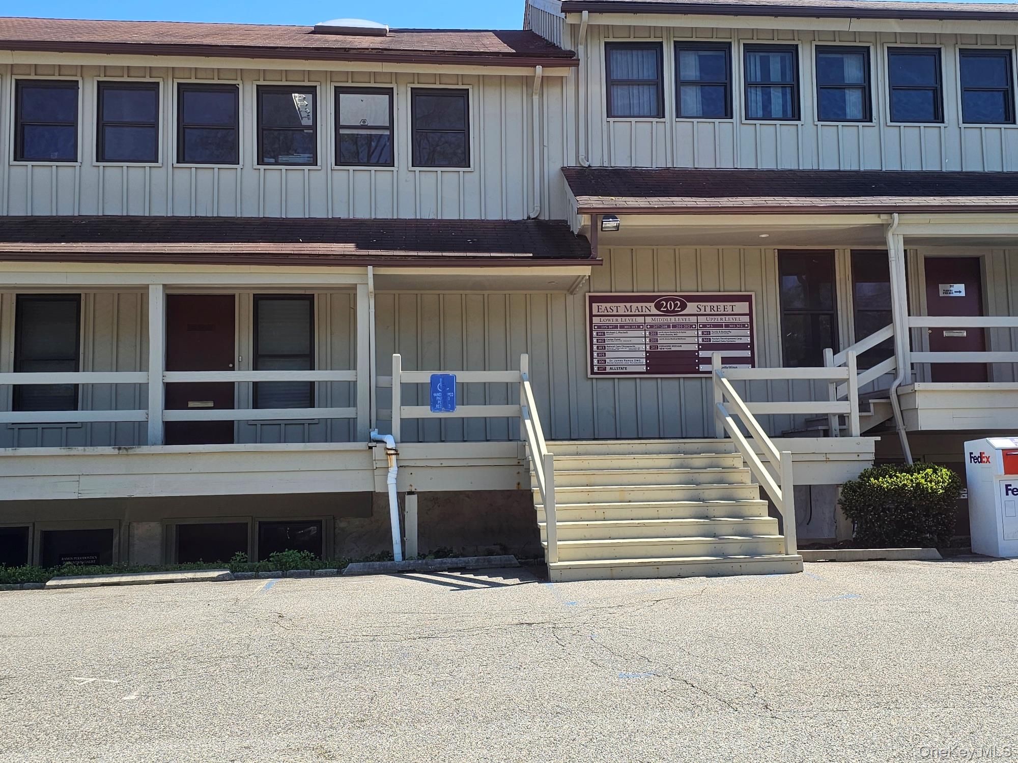 Professional Building with 17,950 SF in the Heart of Huntington Features a 2nd Floor Office Suite with 1,599 Square Feet. Enter into Waiting Room with Reception Area and 4 Offices - Some with Cathedral Ceilings - Plus Storage Area and Half Bath. 80 Parking Spaces on 2.5 Acre Parcel. Rent is $3,998/Month Plus % of Tax Increase Over Base Year. No CAM Charges. Tenant Pays Separately Metered Gas Hot Air Heat and Electric with Central Air.