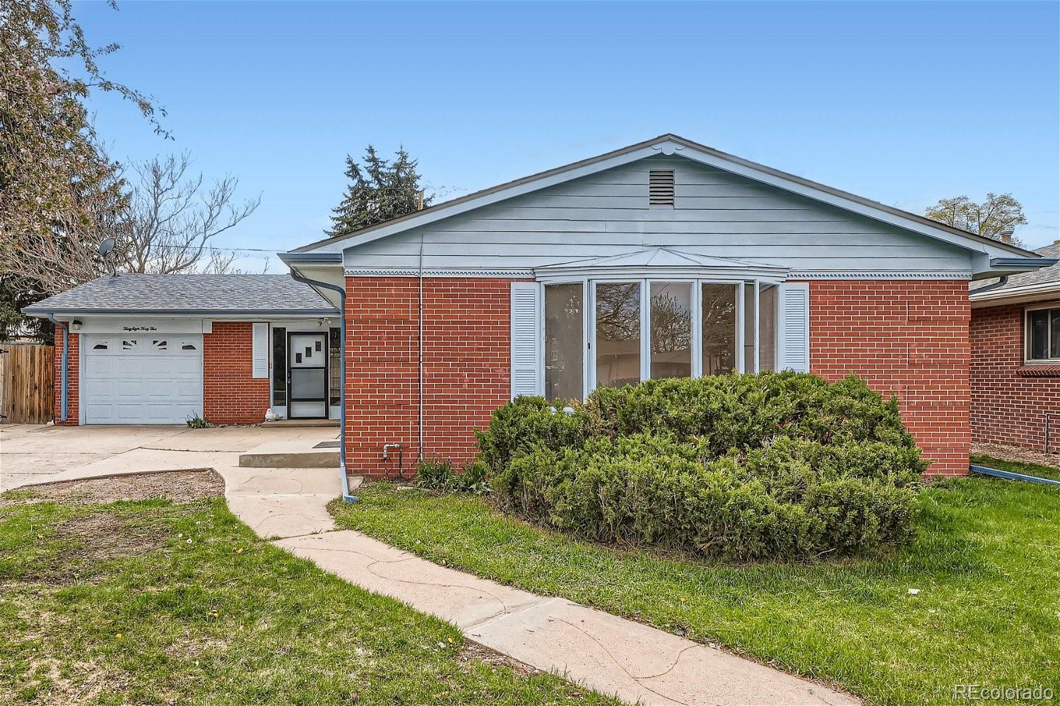 Beautiful, Desirable, Ranch Home in Well Established Neighborhood in Wheat Ridge! Featuring 3 Bedrooms, 1.5 Baths on Main Floor and 2 Nonconforming Bedrooms and Rough in Plumbing for Additional Bathroom in a Large Basement Boasting Even More Flex Space! Updated Kitchen with Plenty of Counter Space & Cabinets (Appliances Included) Opens to Den or Dining Room (Whichever Suits You) with Functional,Wood Burning Fireplace. Additionally, Enjoy a Fully Fenced Backyard with a Covered Patio for Indoor/ Outdoor Living.  Sprinkler System (Front Yard) and Mature Landscaping Surrounds the Home. For Worry Free Living - Furnace Recently Serviced (Less than 10 Yrs Old), Newer Water Heater (Less than 5 Yrs Old) Updated Electrical Panel, Attic Insulation Blown In, New Garage Door with New Motor & Grading/ Landscaping Professionally Completed.  MOVE IN READY!