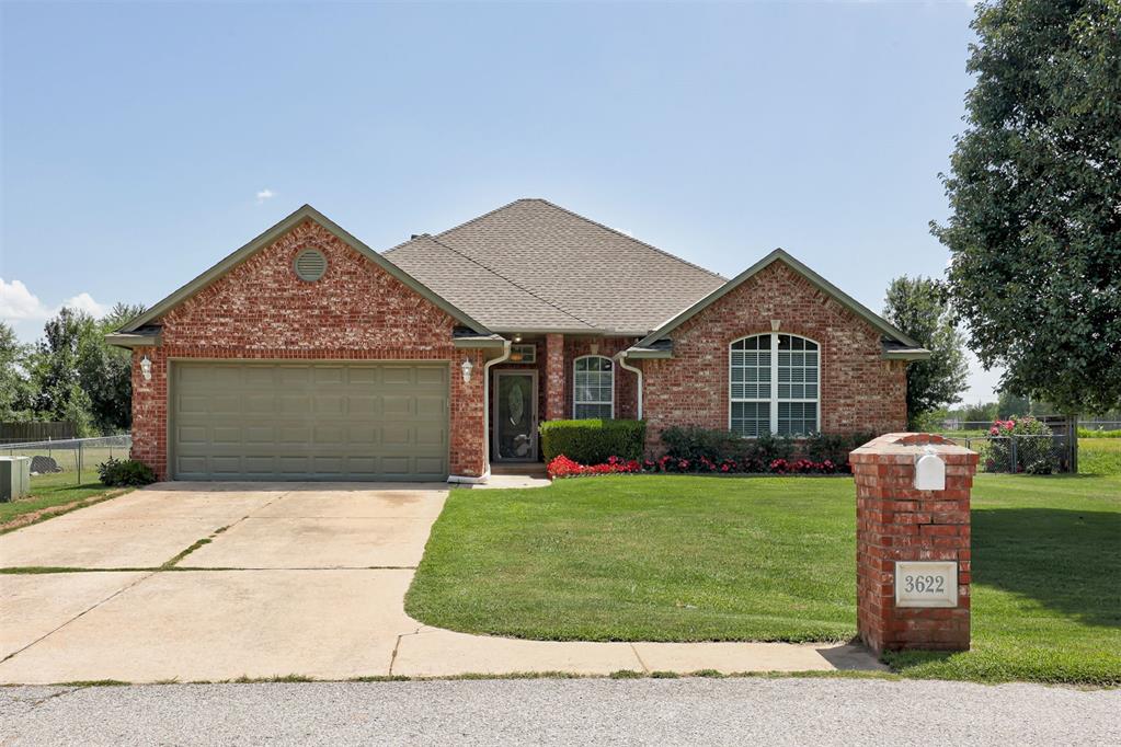 Location, lifestyle, and land—this is why homes in Remington Place Estates rarely hit the market. Perfectly positioned just off Highway 9, you'll enjoy a peaceful country setting with the convenience of Norman, Newcastle, Goldsby, and Blanchard all within 15 minutes. Situated on a level half-acre+ lot backing to open green space, this property offers the privacy and room to breathe buyers are searching for. Lovingly maintained by the current owner for 20 years, the home features prefinished wood flooring, fresh bedroom and bathroom paint, and new bedroom carpet. A split floor plan provides privacy, while the spacious primary suite includes a versatile sitting area perfect for a nursery, home office, or reading retreat. Need another bedroom? The dedicated office includes a closet and has easily served that purpose in the past. If you've been waiting for a home that combines quiet country living, everyday convenience, and a neighborhood where opportunities are rare—this is it.