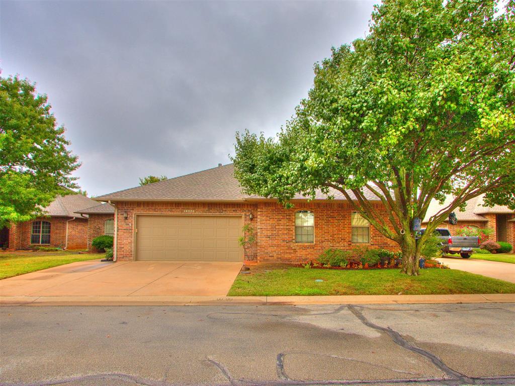 Welcome to this charming home located in the desirable 55+ gated community at Vintage Gardens. This well-maintained duplex home offers a comfortable and low-maintenance lifestyle, perfect for active adults seeking a secure and welcoming environment. Features include a spacious floor plan, modern updates, and abundant natural light. A flex room/ office space at the front of the home offers utilization for crafts, extra living or an extra guest space. A guest room with its own bathroom is ideal for a separate floorpan. An updated kitchen with clean lines and tons of storage is great for entertaining. The highlight of the home is the enclosed patio room with access to the outdoor patio/greenbelt area. This one of a kind space lets you enjoy the outdoor all year long. The community amenities provide opportunities for socializing and recreation, making it an ideal place to relax and enjoy your retirement. Don’t miss this opportunity to own a lovely home in a prime Edmond location!
