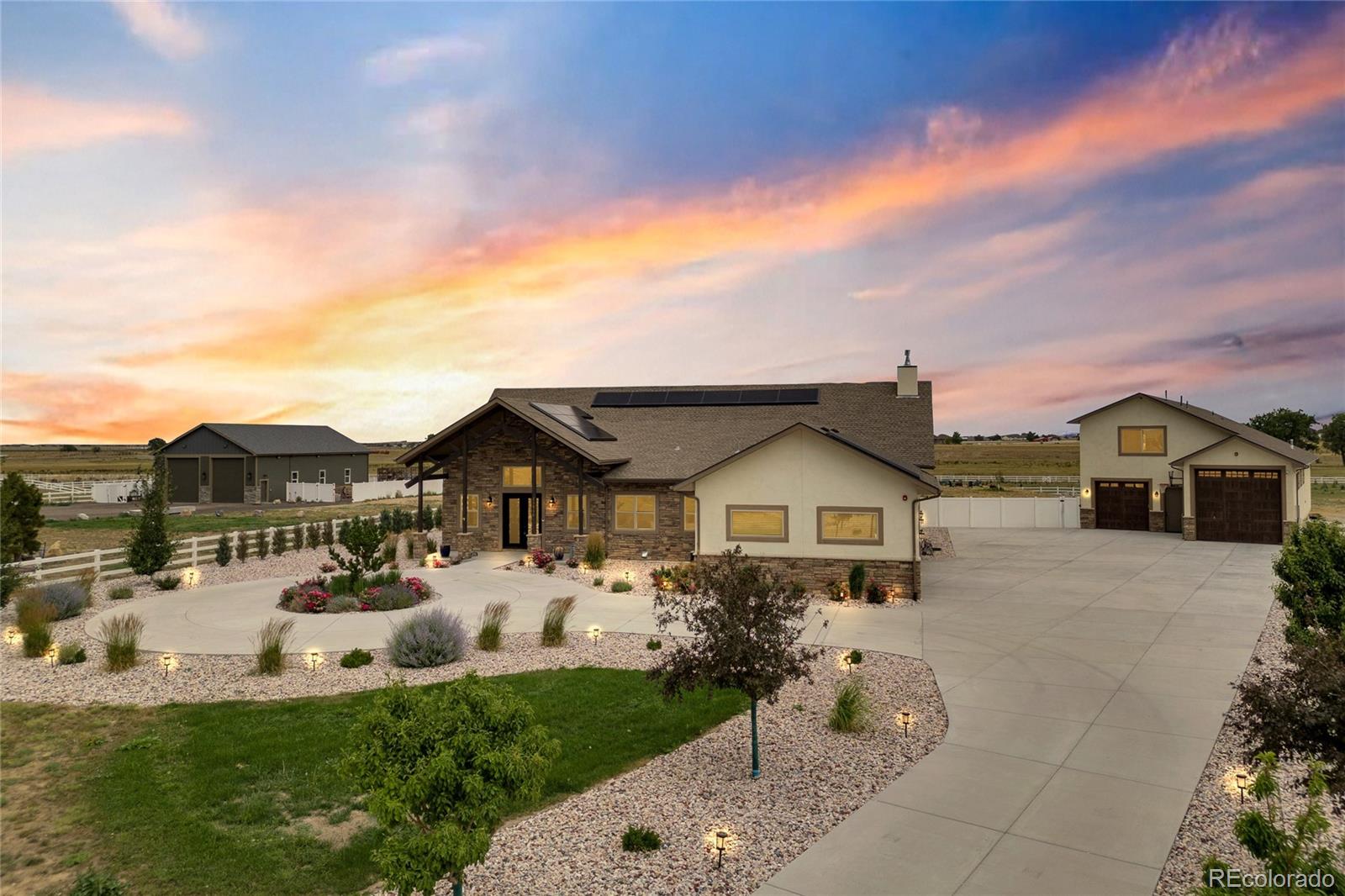 Welcome to a private estate where timeless luxury meets everyday living. More than just a home, this is a lifestyle defined by elegance, comfort, and unforgettable moments. From the moment you arrive, every detail has been thoughtfully designed to create an atmosphere of sophistication, offering refined craftsmanship, expansive & seamless living spaces. This gorgeous home features 5 bedrooms, 5.5 bathrooms, open floor concept living-dining with stunning kitchen ( & not just one, but two to elevate your indoor-outdoor living. Whether you’re hosting elegant gatherings, enjoying peaceful mornings with the cup of coffee, or unwinding in your own private retreat, this estate adapts effortlessly to every occasion. Grand entertaining spaces, designer finishes, and resort-inspired amenities come together to deliver an experience that feels both luxurious and inviting. On the main floor you will find spacious living room with stunning & cozy fireplace, dining conveniently connected to the kitchen & outdoor cooking/gathering area. Primary bedroom with the closet of your dreams & high end finishes primary bathroom, two bedrooms with shared bathroom, office & a laundry/mud room. Finished basement offers great room, family room, sauna, two additional bedrooms with full bathroom each. Paid off Solar Panels, Smart security system, Tesla charges, professionally landscaped, this home is in pristine & flameless condition throughout. To top it off, the ADU with 1b/1b, kitchen & balcony is perfect for multi-generation families or to host a dear guests. Plenty of parking space, Recreation vehicle garage, soccer field, fire pit, playground and so much more... This home is truly one of a kind. Set on a remarkable property that offers privacy, beauty, and prestige, this estate is a rare opportunity to own more than exceptional real estate—it’s a place where memories are made, milestones are celebrated, and every day feels extraordinary. This isn’t simply where you live. It’s how you live!