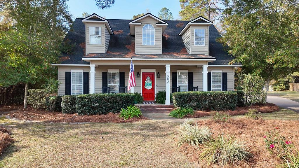 Welcome to 582 East Gate Drive in the highly desirable Ivy Hill subdivision—one of Thomasville's most peaceful and well-kept neighborhoods just minutes from town. Tucked away on just under an acre, this beautifully maintained 4-bedroom, 2.5-bath home offers space, comfort, and a private outdoor retreat perfect for everyday living and weekend relaxation. Step inside to find a well-designed floor plan featuring a spacious living room, formal dining room, and a dedicated office ideal for those who work from home. The large laundry room provides extra storage and convenience for busy households. The primary suite is a true getaway, complete with his-and-hers closets, a soaking tub, and a separate walk-in shower. Three additional bedrooms offer plenty of space for family or guests. This home has been thoughtfully cared for with big-ticket updates already in place: the roof is only 4 years old, and both HVAC units have been recently replaced, giving you peace of mind for years to come. Outside, you'll fall in love with the private, wooded backyard, often visited by deer and turkey for a true country-living feel. Relax under the pergola, gather around the firepit, or take advantage of the wired workshop—perfect for a man cave, she shed, hobby space, or extra storage. Homes in Ivy Hill don't come available often—come see why. Schedule your tour of 582 East Gate Drive today!