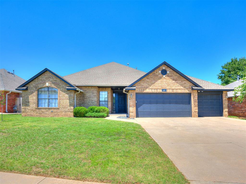 Welcome home to a space designed for both comfort and everyday living. This beautifully maintained home offers an inviting open floor plan with rich hardwood floors and durable tile throughout the main living areas, creating a warm and timeless feel from the moment you step inside. With three spacious bedrooms plus a dedicated study, there is plenty of room to work from home, accommodate guests, or create the perfect hobby space. The living room is anchored by a cozy fireplace. The kitchen is filled with natural light and designed with the home chef in mind. A gas range, abundant cabinetry, and a large center island provide the perfect combination of function and style, making meal preparation and entertaining effortless. The private primary suite is a peaceful retreat featuring a spacious bedroom, dual walk-in closets, and an ensuite bathroom complete with a relaxing jetted soaking tub. Ceiling fans throughout every bedroom and the study help keep the home comfortable year-round. Step outside to enjoy your covered patio & above ground pool. The neighborhood offers amenities the whole family can enjoy, including a community pool and playground. Conveniently located near a hospital, dog park, shopping, dining, and major highways, this home provides easy access to everything you need while offering the comfort of a welcoming community.