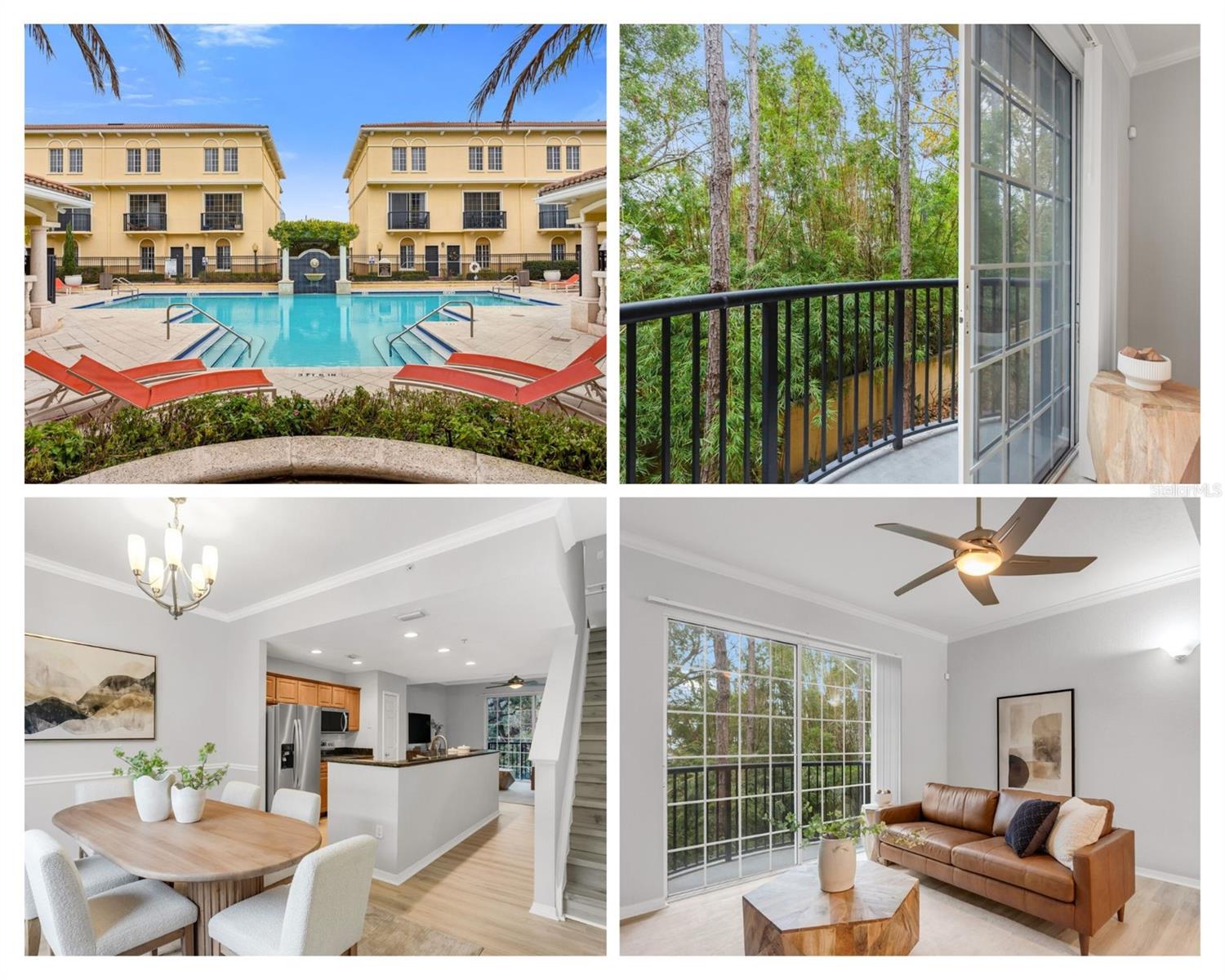 Price just reduced by $25k!  Welcome to South Tampa’s luxury townhome community, Cordoba Beach Park.  This elevated home did not flood at all. Offers true peace of mind along with exceptional value in the Plant High School district.  This beautiful unit features a private WOODS view balcony with warm southern sun, creating the perfect space to relax.This three-story townhome offers a private entrance leading into a welcoming foyer.  Crown molding throughout.  The first level includes an EXTRA LONG one-car garage that may accommodate a truck, an additional covered parking space, washer & dryer, and extra storage spaces.The second level showcases an open-concept floor plan designed for modern living. Enjoy luxury vinyl flooring, open kitchen with granite countertops, water filter, NEW stainless steel refrigerator (2025), dining room, and family space filled with natural light. Step out onto your private balcony overlooking serene woods views, creating the perfect space to relax and unwind.On the third floor, you will find two generously sized bedrooms, each with private en-suite bathroom, offering comfort and privacy. Updated throughout - AC (2024).Homeowners Association $ 518.81 monthly includes WATER, trash, fitness center, pool, clubhouse amenities, exterior insurance, and exterior maintenance, giving you a true low-maintenance lifestyle.  Lock & leave lifestyle.  Community amenities include beautifully landscaped resort-style POOL, 24-hour FITNESS CENTER, stylish clubhouse, billiards lounge with kitchen, and convenient valet trash pickup service right at your doorstep.  HOA just installed a brand NEW TILE ROOF (2025). This prime South Tampa location is just minutes from Tampa International Airport (TPA), International Plaza and Westshore Plaza, with quick access to I-275, the Veterans Expressway, and major business and entertainment districts.  Enjoy easy access to downtown Tampa, St. Petersburg, and area’s top beaches, plus nearby fine dining, shopping, and everyday conveniences such as Publix, Trader Joe’s, Barnes & Noble, P.F. Chang's and H&M.Sports and entertainment fans will appreciate the short trip to Raymond James Stadium, Amalie Arena, and Tropicana Field, while favorite destinations like Hyde Park Village and Armature Works. Outdoor enthusiasts can explore nearby Cypress Point Park and Ballast Point Park for walking, biking, and taking in stunning sunsets.This move-in-ready home truly captures the essence of Tampa Bay living.  Schedule your private showing today!