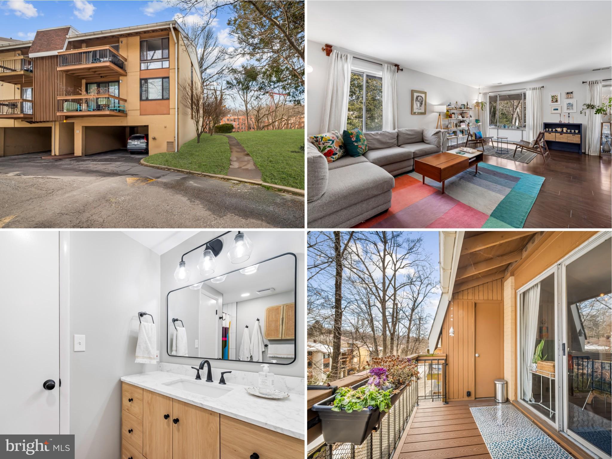 Experience refined living in this exceptional corner residence with private balcony and attached carport parking, ideally located in the coveted Village of Cross Keys community. Bathed in natural light from its premium corner positioning, this sophisticated home offers the perfect blend of elegance, comfort, and modern convenience.   The thoughtfully designed floor plan features two generously sized bedrooms and two beautifully appointed baths. The primary suite is a true retreat, showcasing a newly renovated spa-inspired bath (February 2025) and a custom-designed closet that maximizes both style and function.The kitchen has been enhanced with brand-new appliances (2025), seamlessly complementing the open-concept living and dining spaces—ideal for both everyday living and effortless entertaining.  A new HVAC system (July 2022) ensures year-round comfort and efficiency.   Additional luxuries include a full-size front-loading washer and dryer in-unit, a private storage locker conveniently located on the first floor, and one attached garage parking space for ease and security.Step outside and enjoy the vibrant lifestyle of the reimagined Village of Cross Keys—just moments from upscale boutiques, fine dining, and curated neighborhood experiences. This is elevated, low-maintenance living at its finest.  Call for a private showing!