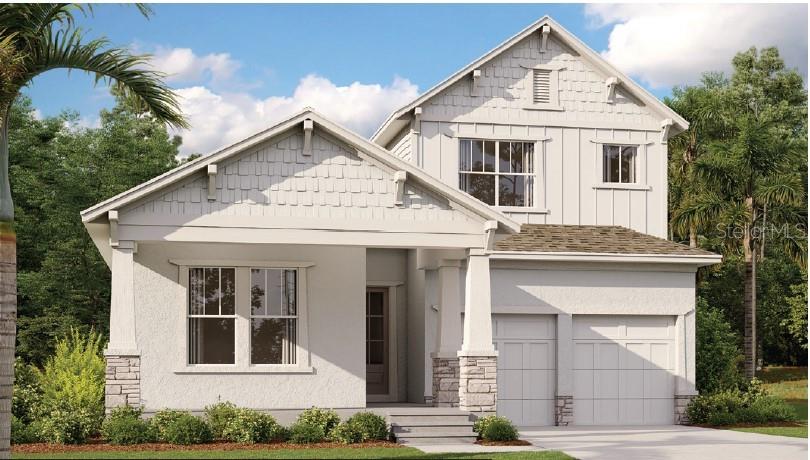 Under Construction. MOVE IN JULY* This model offers 5 bedrooms, 3.5 Bathrooms, a Bonus Room, a 2-car garage, and a primary suite on the first
floor. This stunning 2 story home has plenty of space and many upgrades including a gourmet kitchen, stainless steel appliances, 42” cabinets,
quartz countertops, an over-sized kitchen island, tile floors throughout the main living areas, and carpet in the bedrooms, 10’ ceilings, 8’ doors,
and a brick-paved lanai. Living in Laureate Park gives you access to amenities such as the fitness center, resort-style aquatic center,
tennis/basketball courts, dog parks, playgrounds, walking and cycling trails, and 1 Gig of high fiber internet. Located just minutes from the Lake
Nona Town Center, residents have access to a variety of dining, shopping, and entertainment options, including the unique offerings of Box Park
and Nona Adventure Park.