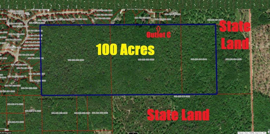 100 Amazing Hunting Acres! Enjoy Your Own Hunting Camp! Property features Mature Hardwood Trees, great Trail system around the property! Can Enter Through S. Reserve Easement or Owens Dr Through State Land! Electric is on easement of Reserve Road and by out lot C in Wooden Key! With Township approval Build Your Dream Home/Cottage! Or you could just hunt the property! Three Separate parcels! Close to Town, State Trails, And Beautiful Houghton Lake! Come Enjoy What Nature Has to Offer Today!