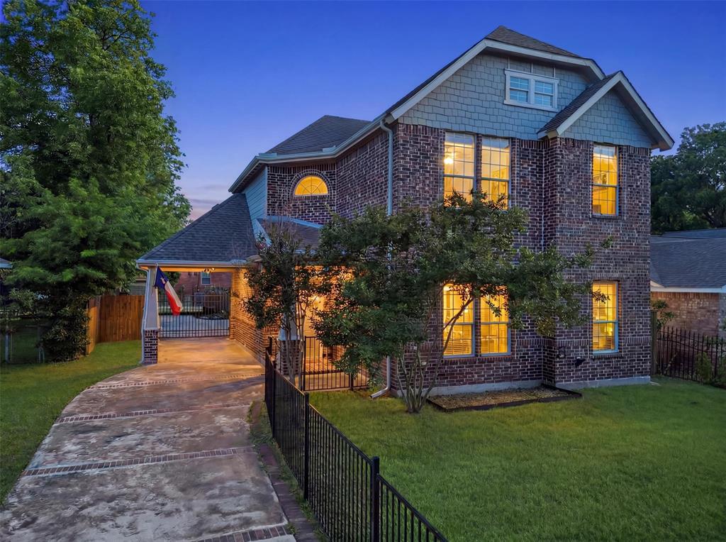 Tucked just moments from Bishop Arts District, this move in ready home offers the rare combination of walkability, modern style, and private outdoor living in one of Dallas’ most sought-after neighborhoods. Inside, the home blends warmth and sophistication with soaring ceilings, abundant natural light, rich wood-look flooring, and an open-concept design. The kitchen features custom cabinetry, granite countertops, and stainless-steel appliances.The spacious primary suite and generously sized secondary bedrooms provide flexible living options, while the upstairs game room offers the perfect media space, office, or playroom. Outside, enjoy a gated driveway, low-maintenance landscaping, and a private fenced yard shaded by mature trees.