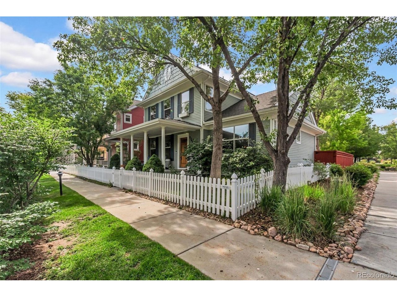 Welcome to this exceptional Central Park home, situated directly on Aviator Park, where thoughtful updates, timeless design, and unique location come together to create the perfect Colorado lifestyle. Filled with abundant natural light, this beautifully maintained residence features soaring vaulted ceilings, updated modern lighting, and a spacious open-concept layout designed for both everyday living and elegant entertaining. The recently renovated kitchen serves as a centerpiece, featuring stunning quartzite countertops, large island, and ample cabinetry all flowing effortlessly into the main living space. A dedicated dining room provides the perfect setting for dinner parties, or intimate family meals. The highly desirable main-floor primary suite offers a peaceful retreat complete with a walk-in California closet and a 5-piece bathroom. Three bedrooms, one that makes a perfect office with views of the pool, and full bath make up the third level. The finished basement significantly expands the living space, featuring a large theater room ideal for movie nights, game days, or entertaining guests. You'll appreciate the oversized existing laundry room, giving additional storage space to the home. Step outside to enjoy the professionally landscaped, private backyard and covered front porch, designed for both beauty and relaxation. Whether you're enjoying your morning coffee or hosting summer gatherings, these outdoor spaces provide a true extension of the home. Other highlights include newly installed solar panels for enhanced energy efficiency/long-term savings, premium finishes throughout, and an outstanding location just moments from neighborhood parks, elementary schools, trails, and the community pool right outside your door. This is a rare opportunity to own a beautifully updated home in one of Denver's most sought-after neighborhoods, offering luxury, functionality, and an exceptional lifestyle all in one remarkable package.