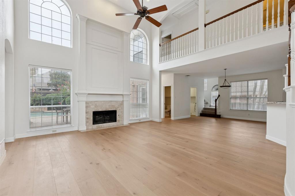 Welcome to your dream home in West Plano! Located within the highly acclaimed Plano West school district, this beautifully updated 4-bedroom, 3.5-bath home offers the perfect blend of style, comfort, and functionality. Step inside to find soaring ceilings, high-end engineered flooring, and fresh interior paint throughout. The main floor features an inviting living area, a formal dining room, a private office ideal for remote work or study, and a spacious kitchen designed for both everyday living and entertaining. Upstairs, you’ll find three bedrooms, two full baths, and a versatile enclosed game or media room—perfect for movie nights. A secondary staircase adds easy access and convenience. Step outside to your private backyard oasis with a pool and plenty of space to relax or entertain. Recent updates include a new roof, new flooring, and completed foundation work with a transferable warranty—providing peace of mind for years to come. Don’t miss this rare opportunity in one of Plano’s most sought-after neighborhoods!