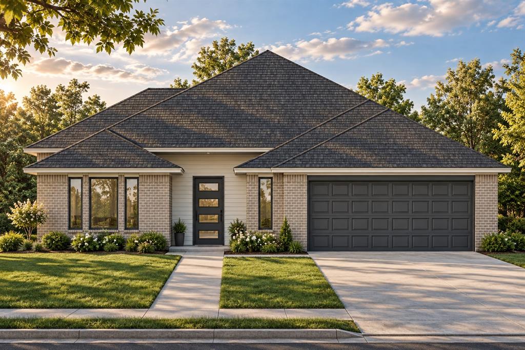 This home was designed to stand apart! Thoughtful designer details are found throughout, creating a space that feels custom. The light, bright interior is filled with natural light and features a beautiful open kitchen, statement lighting, warm wood accents, and a beautiful built-in hutch with open shelving in the kitchen for added storage! The living room continues the custom feel with an impressive floor-to-ceiling windows and a sleek fireplace. Every finish was intentionally selected to give this home its own personality and elevated style. An oversized two-car garage provides extra room for storage and everyday functionality, while the covered back patio extends the living space outdoors and creates the perfect spot for relaxing or entertaining. Built by an award-winning builder with more than 20 years of experience creating beautiful homes, this home also comes with exceptional added value. This home includes a 10-year warranty, a sprinkler system, blinds throughout, and a garage door opener, PLUS $5,000 to use toward upgrades, closing costs, or a combination of both! Many features that are considered upgrades elsewhere come standard with this builder, including custom cabinetry, quartz countertops, and numerous thoughtful details throughout. If you’re looking for something fresh, distinctive, functional, and unlike every other home in the neighborhood, this home is truly one of a kind.