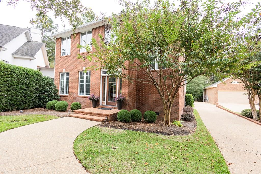 Enjoy views of the Glen Arven Country Cub golf course from this beautifully designed, brick home featuring a first-floor primary suite with his and her bathrooms and closets for ultimate comfort and privacy. The main level also offers 10' ceilings throughout as well as a large living area, formal dining room, plus a large study/office. The spacious kitchen with an adjoining keeping room is ideal for casual living and entertaining. Upstairs includes two guest bedrooms with a Jack-and-Jill bathroom along with a den and small kitchenette providing a perfect retreat for family or guests. With its thoughtful layout, elegant finishes, and peaceful setting overlooking the golf course, this home combines luxury, functionality, and timeless style.