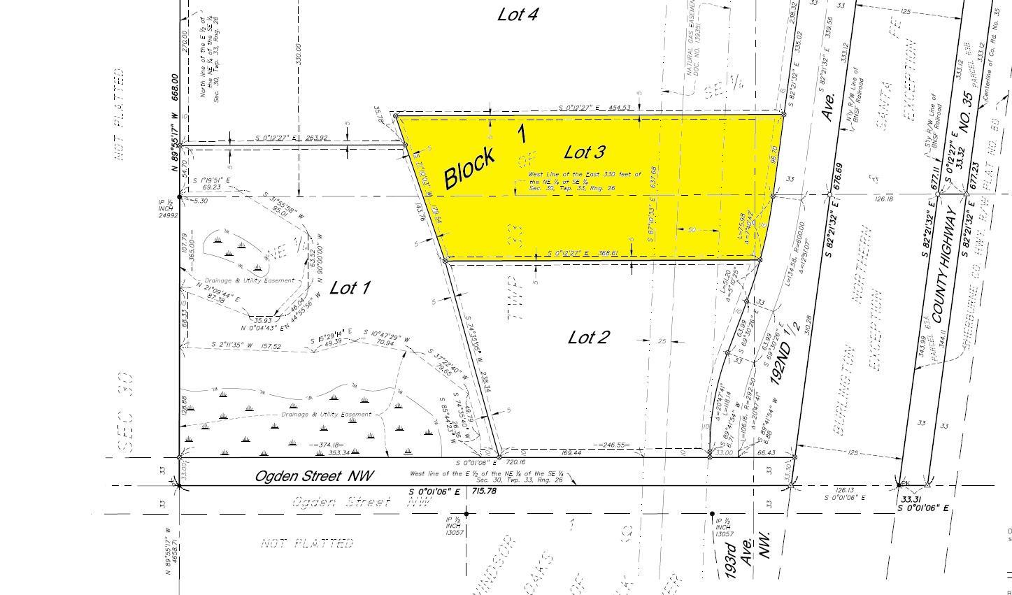 Build your dream home on this large 1.61 acre lot (lot 3) in a desirable Elk River location. Each lot offers a peaceful natural setting with room to spread out while keeping the convenience of town close by.Electrical available at the street.Buyer to install private well and septic.Easy access to Hwy 169, schools, shopping, and restaurants.Plenty of space for your home, garage, and outbuildings.Enjoy the best of both worlds — quiet acreage living with amenities just minutes away.
