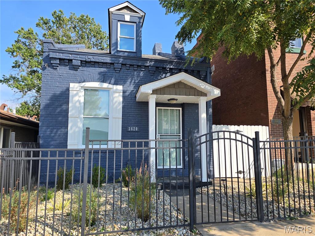 Check out this beautifully updated 3-bedroom, 2-bath home just a few blocks from Cherokee Street and Benton Park. Nestled on a quiet dead-end street with schools at each end of the block, this home offers both convenience and charm. Inside, you’ll find a spacious open living room and kitchen area, the updated kitchen features stainless steel appliances, granite countertops, new pantry, and a large island—perfect for cooking and entertaining. The main floor includes a bedroom and full bath, as well as access to a large rear patio ideal for outdoor gatherings. Upstairs, there are two additional bedrooms and another full bath. The property also includes a sizable garage with plenty of storage space and room for a large vehicle. Updates include central air conditioning, vinyl windows, flooring has been replaced throughout, fresh interior and exterior paint, fresh easy to maintain landscaping with no mowing needed, modern lighting, new interior and exterior doors with keyless entry, new 2 inch blinds, and a stackable washer and dryer. This home is move-in ready and would also make an excellent investment opportunity with potential to be used for airbnb, or monthly rental with similar nearby homes renting for $1,900-$2,300. Ask about 4.5% for owner occupants and 4.75% for Investors.