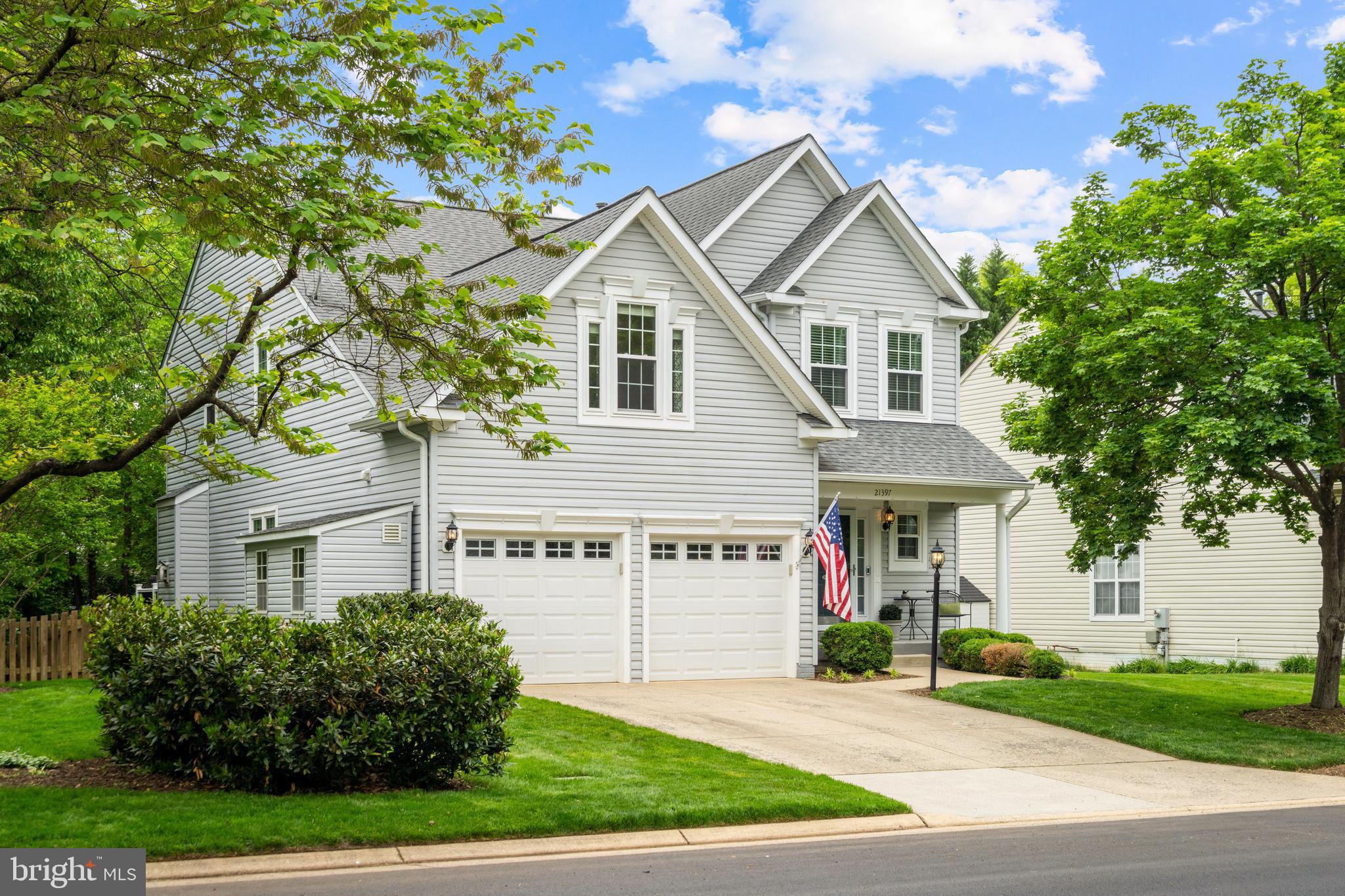 Welcome to an exceptional 4-bedroom, 3.5-bathroom, 3800 sq ft colonial single-family home nestled in the heart of the highly sought-after Broadlands community. Situated on a quiet side street and backing to a walking path and woods, this home offers luxury, comfort, and convenience. As you arrive, you’ll be captivated by its impressive curb appeal, with a meticulously landscaped yard and an inviting front porch, ready for summer.  Step inside the foyer and you will immediately notice the gorgeous hand-scraped hickory hardwood floors, fresh paint, and large windows. The two story foyer leads you to the spacious living room, and dining room, and proceeds to the “chef's dream” gourmet kitchen with double wall ovens, a gas cooktop, a Wolf hood vent, built-in microwave and lots of counter space. The kitchen opens to your backyard oasis, featuring a maintenance-free Trex deck and a screened-in porch. The perfect place for morning coffee or evening wine. The main level also includes a family room with a gas fireplace for cozy evenings with friends and family, as well as a stylish half bath.Upstairs, the stairway and upper hallway were recently refinished with hand-scraped hickory flooring. The spacious primary bedroom offers TWO walk-in closets and a newly renovated ensuite with a Jacuzzi Tub with in-line heating, a large walk-in shower, dual sink vanity, and elegant tile flooring, highlighting the home's luxurious touches and spacious design. There are 3 additional nice-sized bedrooms, a second renovated full bath, and a conveniently located laundry room.The fully finished lower level has a large recreation room perfect for everyone's hobbies, a renovated third full bath, a bonus room perfect for guests, under the stairs play space/storage and a storage/mechanical room. The rest of the house includes a 2-car garage with a insulated garage door, an irrigation system for keeping your lawn green, and an exterior landscaping shed. Living in Broadlands means access to top-rated schools, multiple pools, sports courts, a fitness center, walking trails, and playgrounds. With easy access to the Dulles Toll Road, Silver Line Metro, shopping, dining, and entertainment, this home truly has it all. Don’t miss this rare opportunity to own a spacious, upgraded home in one of Ashburn’s most desirable neighborhoods. Schedule your private tour today!