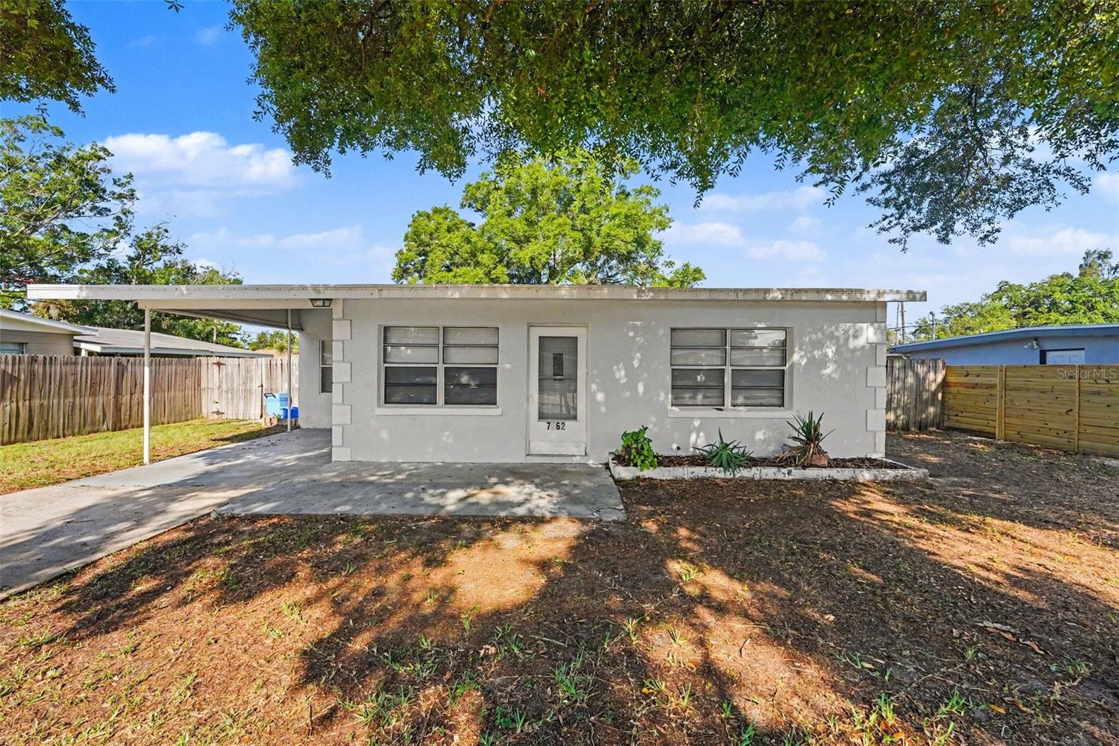 Welcome to this charming 2-bedroom, 1-bath home in the heart of Pinellas Park—offering theperfect blend of comfort, character, and outdoor living.Step inside to an inviting living space highlighted by a cozy fireplace, creating the perfectatmosphere for relaxing evenings and gathering with family and friends. The home’s functionallayout offers comfortable living with plenty of potential to make it your own.Step outside and enjoy the best of Florida living with both a covered patio and an open patioarea, perfect for entertaining, grilling, or simply unwinding while overlooking the fully fencedbackyard—ideal for pets, play, or gardening.Additional features include a 1-car carport for added convenience and extra covered parking.Conveniently located near shopping, dining, parks, and Gulf Coast beaches, this home offersboth charm and accessibility in a desirable location.With its fireplace, spacious outdoor areas, and fenced backyard, this Pinellas Park gem is afantastic opportunity you won’t want to miss.Schedule your private showing today before this one is gone!