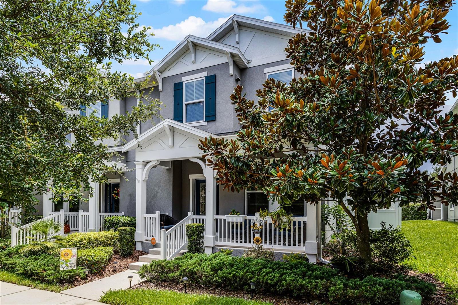 This beautiful 4-bedroom, 3-bathroom townhouse in Winter Garden's Summerlake community is move-in ready and spans 1,853 square feet. The home features high ceilings throughout and an open great room concept that seamlessly connects the dining and family rooms to a gourmet kitchen.

The kitchen is a real highlight with 42-inch cabinets topped with crown molding, Level 4 quartz counters, and a wainscot kitchen island wall. You'll love the built-in refrigerator panels, pendant lighting, under cabinet tape lighting, and stainless steel appliances that make cooking a pleasure.

The primary bedroom suite bathroom offers quartz counters and an oversized separate shower with frameless glass for a spa-like experience. Step outside to your spacious and private fenced rear brick courtyard and green space, perfect for relaxing or entertaining. The property includes a detached 2-car garage with epoxy finish and keyless entry.

Living in Summerlake means enjoying 29 acres of parks where you can fish off the deck. The community clubhouse features a gym and rec room, plus there's tennis and basketball courts, a zip line, walking paths, and a resort-style pool with zero entry splash pad. Kids will love the playground, and pets can enjoy the dog park.

Your HOA fee covers lawn care, exterior building maintenance, and pest prevention. The location is incredibly convenient, with easy access to SR429, Publix, Starbucks, OC National Golf Center, Cineopolis, and numerous restaurants including Bosphorous, French Cafe, and the Great Greek.