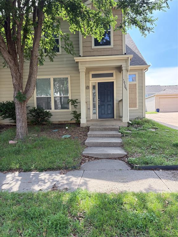 Updated 3 bedroom 2.5 bathroom townhome with 2 car detached garage in a great and convenient neighborhood in Keller ISD. All bedroom are upstairs, living room downstairs with new hardwood floors. Newer carpets on the staircase and upstairs. Kitchen has a gas range microwave and fridge. Small grassy area in the back is great to cool off in summers. Everyone 18 and older is required to submit an application. Application fee is $50 person. Showings begin April 1st. Tenant occupied 2 hr notice required. No showings after 6:30pm. Remove shoes when showing.