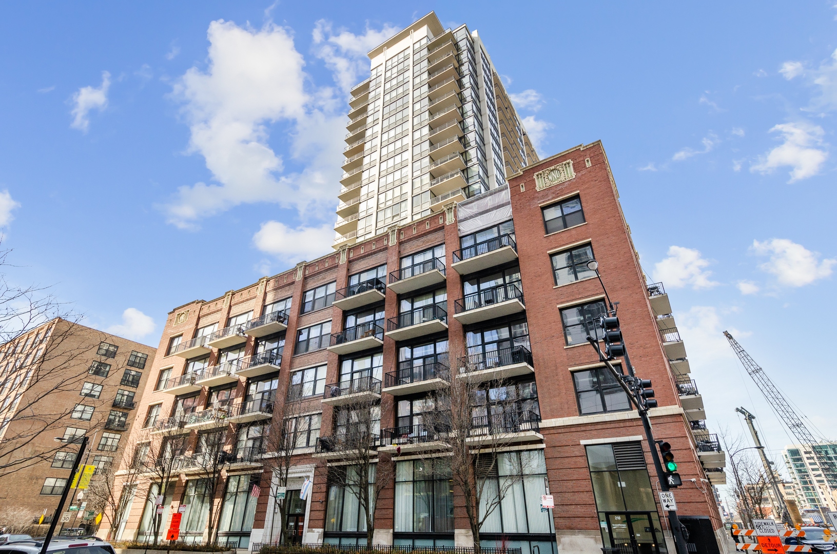 Bright and airy 1 bed/1 bath condo in fabulous West Loop location. Massive private balcony off the main living area perfect for grilling and enjoying the outdoors. Open concept living and dining with extra space to fit a desk perfect for your work from home needs. Eat-in kitchen featuring granite countertops, newer stainless steel appliances and large pantry. New in-unit washer and dryer. Over 10k of upgrades invested into the unit. HOA covers everything but electricity and internet (even cable TV!). Building features large gym, 24-hour door staff, on-site management and engineer. Steps to grocery stores, shopping, parks, public transportation and all West Loop has to offer! Deeded garage parking $25,000. Large storage unit included in list price. 2023 taxes: $5,983.07 (Unit $5,322.72, Parking $660.35) - without homeowner exemption, which has been applied for. Monthly assessment: $658.79 (Unit $532.69, Cable & Internet $60.00, Parking $66.10).