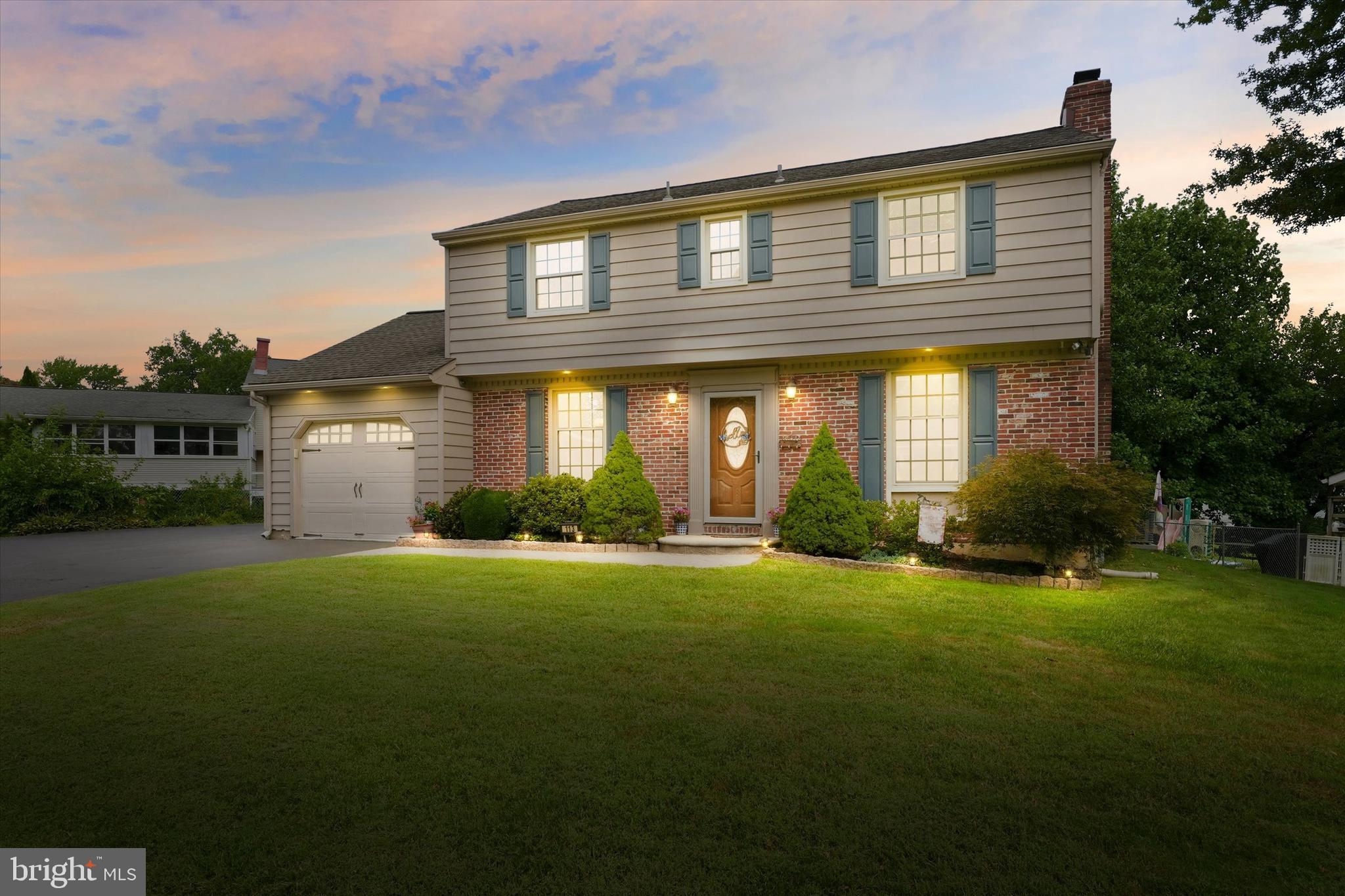 Your wait is over....WELCOME HOME!!! Completely remodeled 4-bedroom, 2 1/2-bath Colonial with charm and modern comfort. This beautifully remodeled Radnor Green Colonial blends timeless character with the luxury and convenience of today's lifestyle. Every detail has been thoughtfully updated, creating a warm, welcoming home that is truly move-in ready!All the big-ticket items have already been done for you over the last 9 years. Those updates include the roof, gutters, windows (including the basement windows), HVAC, and refinished solid oak hardwood floors. Also, an upgraded electrical system that includes recessed lighting throughout most of the house and multiple ceiling fans. The curb appeal is amazing, with an extra-large driveway and a carriage-house-style garage door. Wow... the exterior recessed downlights above the first-floor windows and the garage really add to the nighttime curb appeal! The paver walkway and rounded step lead you into the foyer entry, where you are greeted by the turned staircase. Other highlights of this beautiful home include the wood-burning fireplace in the living room and the French door leading to the spacious screened porch and deck. The interior raised panel doors are solid wood.  The first-floor laundry room has access to the backyard and garage for added convenience. The unfinished full basement offers plenty of storage or can be finished for extra living space. The entire interior was professionally painted (July 2026) with a neutral color (City Loft).Schedule your tour soon, because this beauty won't last long.