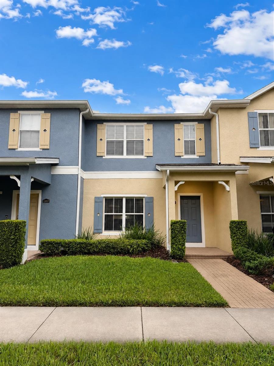 Motivated seller, welcome to this beautifully updated 2-bedroom, 2.5-bath townhome located in the desirable Moss Park/Lake Nona area, just minutes from Medical City, Orlando International Airport, SR-417, shopping, dining, and everyday conveniences.This move-in-ready home features an open-concept layout with laminate wood flooring throughout, elegant hardwood stair treads, and a spacious kitchen that flows seamlessly into the living and dining areas. Upstairs, you'll find two generously sized bedrooms, each offering comfort and privacy.Recent upgrades include a new roof (2023), a new garage door opener (2025), fresh exterior paint (2026), a beautifully updated primary bathroom with a quartz vanity, and a refreshed half bath with modern finishes.Enjoy a low-maintenance lifestyle with community amenities including a resort-style swimming pool, playground, walking paths, and green spaces. Conveniently located approximately 30 minutes from Walt Disney World and close to Lake Nona Town Center, USTA National Campus, and Orlando's premier employment and entertainment destinations.Don't miss this exceptional opportunity to own a beautifully updated home in one of Central Florida's fastest-growing communities.
