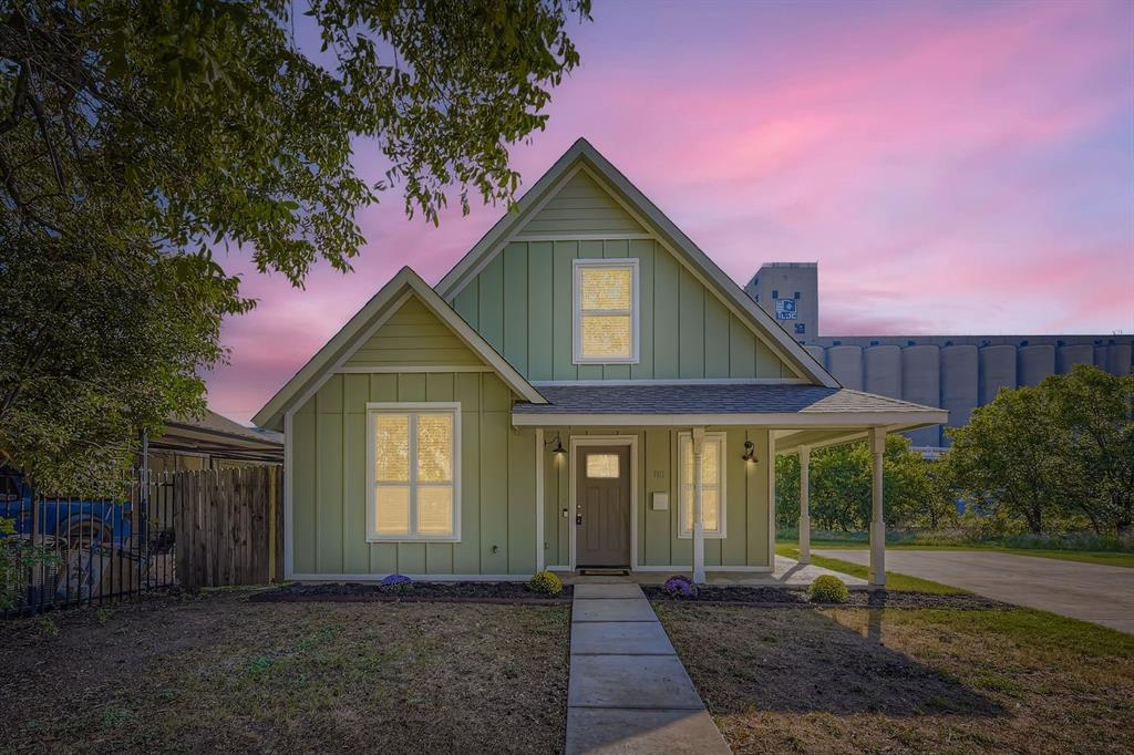 Welcome home to this beautifully crafted property nestled in the heart of Fort Worth—just minutes from the Stockyards, Sundance Square, and all the city’s best dining, shopping, and entertainment. Built in 2019, this charming 2-bedroom, 2-bath residence offers a thoughtfully designed layout filled with natural light. The open-concept living and dining area flows seamlessly into a modern kitchen featuring granite countertops, a farmhouse sink, and stainless-steel appliances—perfect for both everyday living and entertaining. The main-floor primary suite provides comfort and convenience, while the upstairs suite offers privacy for guests or flexible use. A spacious loft overlooking the living area adds charm and versatility, with potential as a third bedroom, office, or cozy retreat. Step outside to enjoy a wraparound porch ideal for your morning coffee, a large driveway with ample parking, and an extended side lot shaded by a mature pecan tree—perfect for outdoor gatherings or quiet relaxation. This well-maintained home combines modern features with timeless character in an established neighborhood. Don’t miss your opportunity to make it yours—homes like this don’t last long!