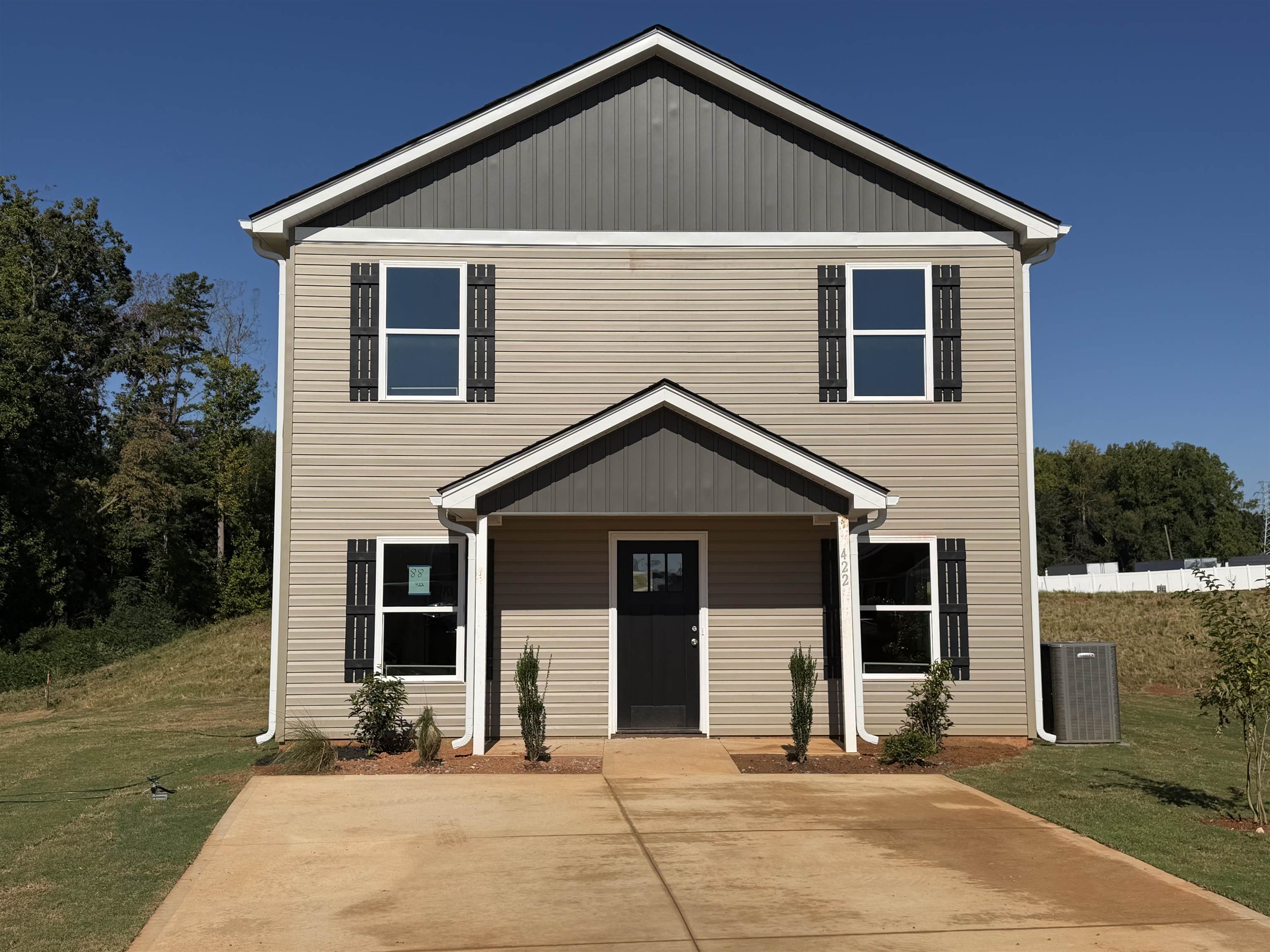 New construction home built by local builder in Inman! The Branson Plan is a two story home and offers 1293 sqft with 3 bedrooms and 2.5 baths. Other features include Luxury vinyl plank flooring, fully sodded yard, and more. 10 year warranty included with 30 year architectural roof. Built with quality craftsmanship, this new construction home combines comfort, efficiency, and value. Conveniently located in the Stones throw community with easy access to shopping, dining, schools, etc. Ask about $7500 builder incentive. Must see!