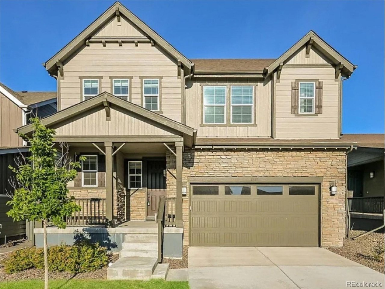 Welcome to this gorgeous modern home in the highly sought-after Canyons community of Castle Pines! Built in 2022, this beautifully designed five-bedroom residence offers exceptional indoor and outdoor living with an open, light-filled floor plan and stylish finishes throughout. The main level features a spacious kitchen with a large island that opens seamlessly to the dining and living areas, creating an inviting space for everyday living and entertaining. The living room is anchored by a cozy fireplace and surrounded by abundant windows that fill the home with natural light. The main-floor primary suite provides a private retreat, while a convenient laundry room with included washer and dryer adds to the ease of daily living. A freshly painted interior ensures that this home is move-in ready!Upstairs, an expansive loft provides additional flexible living space, along with the remaining bedrooms and bathrooms. The large unfinished basement offers excellent potential for future expansion and is already insulated with daylight windows, allowing you to customize the space to fit your needs.Enjoy all that The Canyons has to offer, including parks, miles of trails, a resort-style pool, pickleball courts, The Exchange Coffee House, The Canyon House, dining, and more. Ideally located just minutes from Park Meadows, the Denver Tech Center, light rail, Sky Ridge Medical Center, and the Charles Schwab campus. Students attend the highly regarded Rock Canyon High School, making this an exceptional opportunity to enjoy modern living in one of Castle Pines' premier communities.