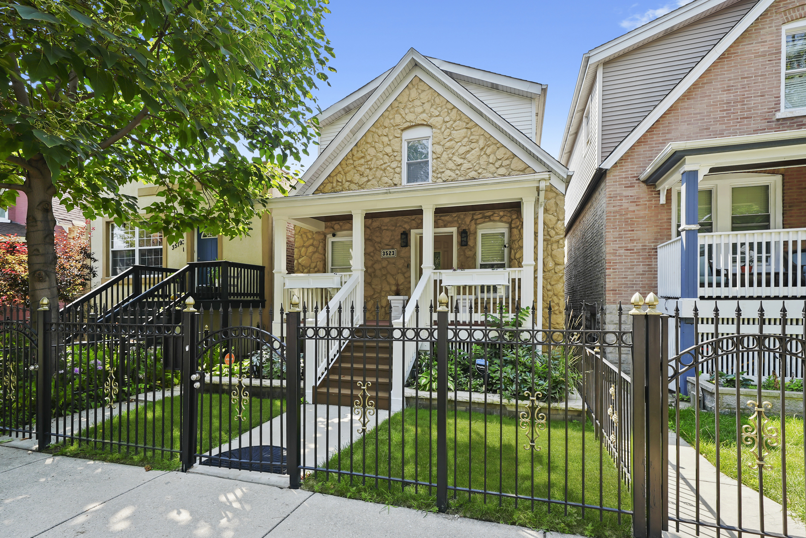 Meticulously maintained home with many surprising features. Great space for entertaining in and out. Three bedrooms on 2nd floor with a 2nd floor balcony off of the main bedroom. Each floor has a bathroom the 1st floor has a half bath for guests. A covered rear deck makes a wonderful space to come home and unwind. A great lower-level family space with custom bar includes built in sink and drink refrigerator. Amazing outdoor covered yard space for entertaining. The home has a new oversized custom garage with huge storage space that new owner will appreciate. Floors were just completely sanded and clear coated. Clients will be surprised at all this home has to offer.