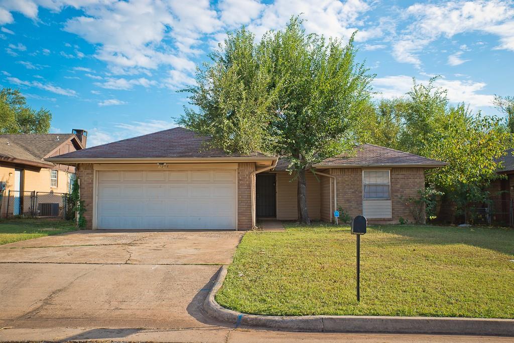 3 bedroom, 2 bathroom, 2 car garage brick home. Home has wood-look LVT flooring throughout the living, dining, kitchen, hall and bathrooms;  carpet in bedrooms; granite counters in kitchen and both bathrooms; Kitchen wraps around and has window over sink with white subway backsplash. Master bedroom has a walk-in closet and full attached bathroom. Washer & dryer hookups are located in the garage. Dogs okay on case-by-case basis and with paid pet fee. $45 per applicant. Owners are licensed OK Realtors.